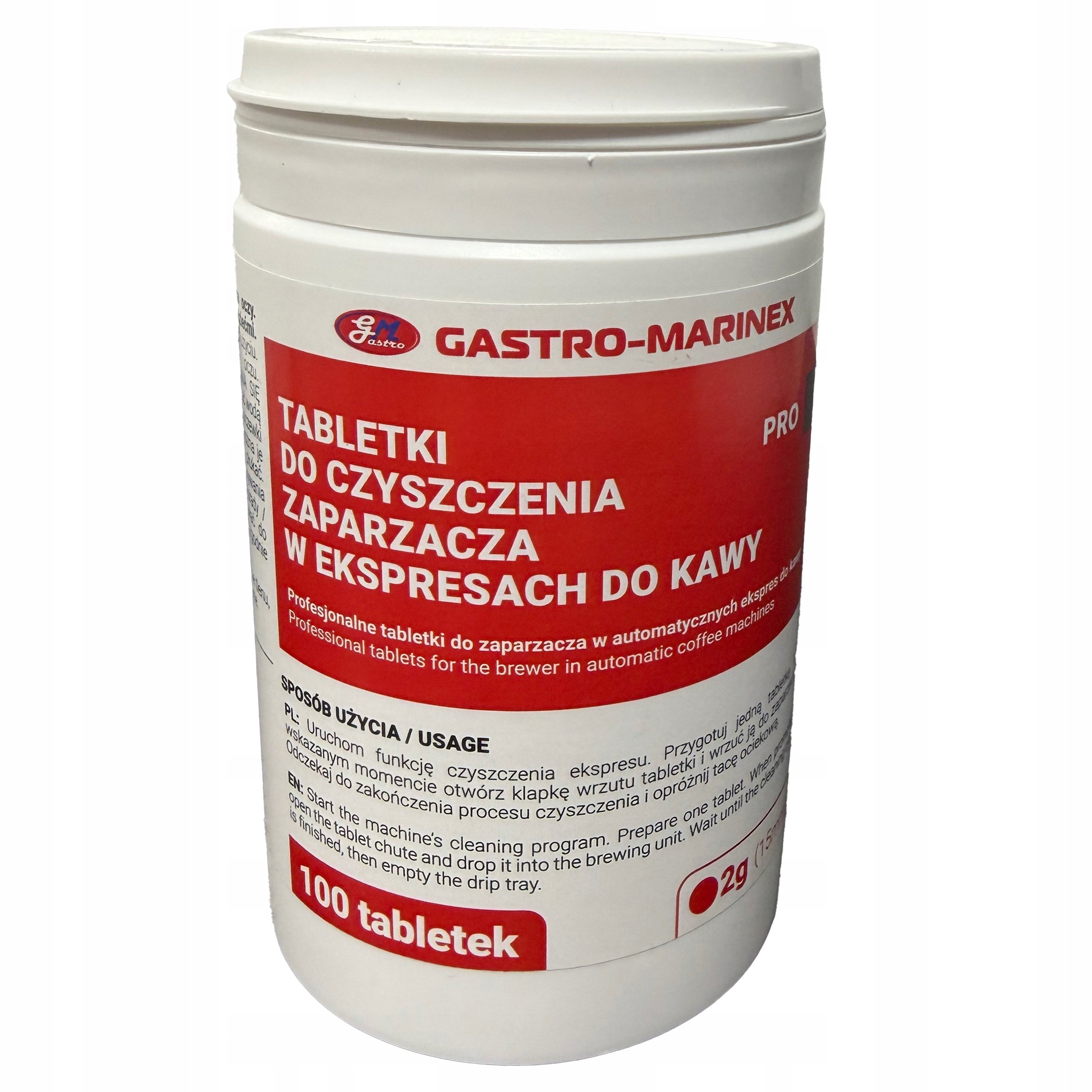 Cleaning tablets for 100x2g Gastro-Marinex machines