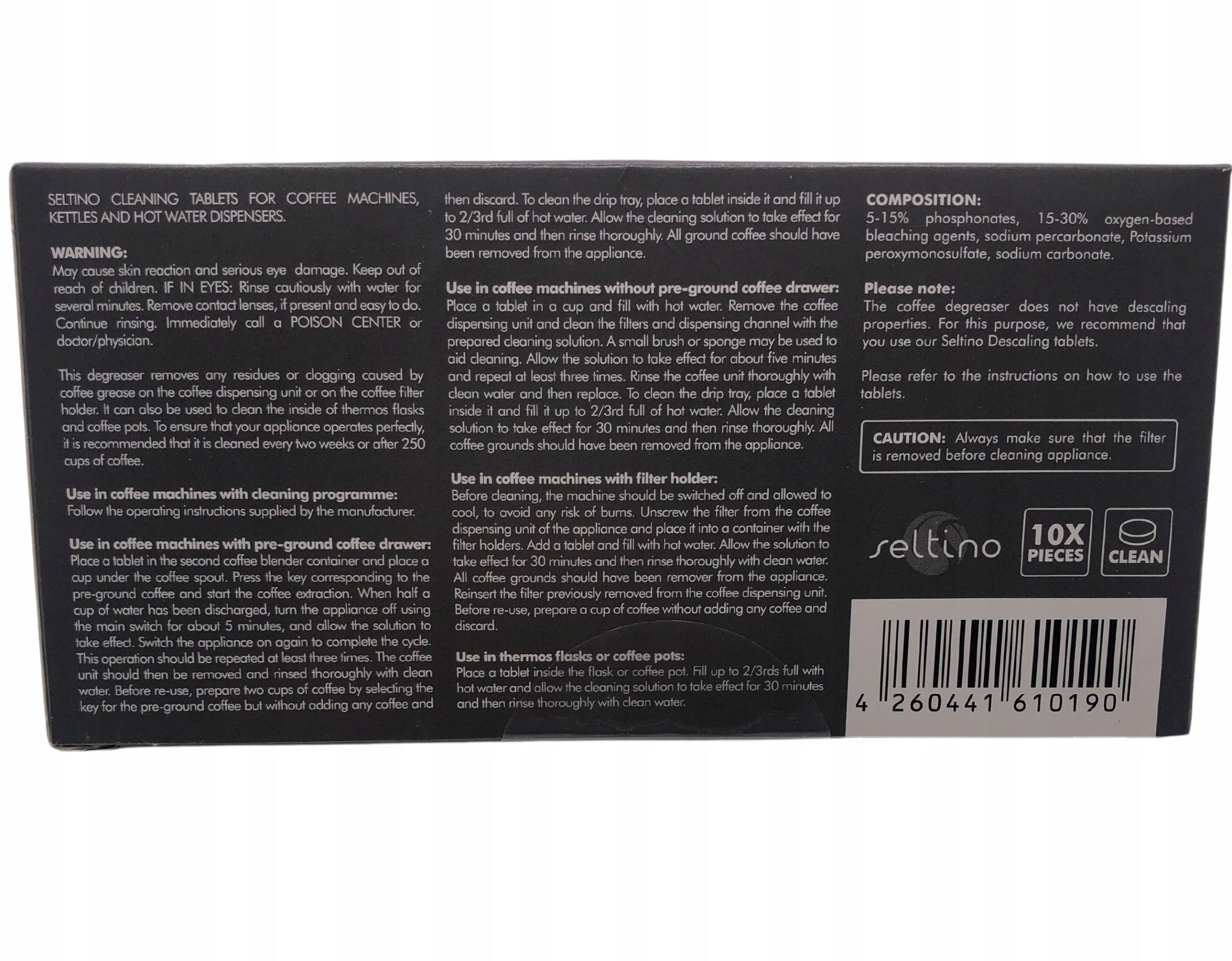 Cleaning tablets for Siemens, Philips, Krups, Delonghi coffee machines Manufacturer code Tabletki do czyszczenia ekspresów do kawy