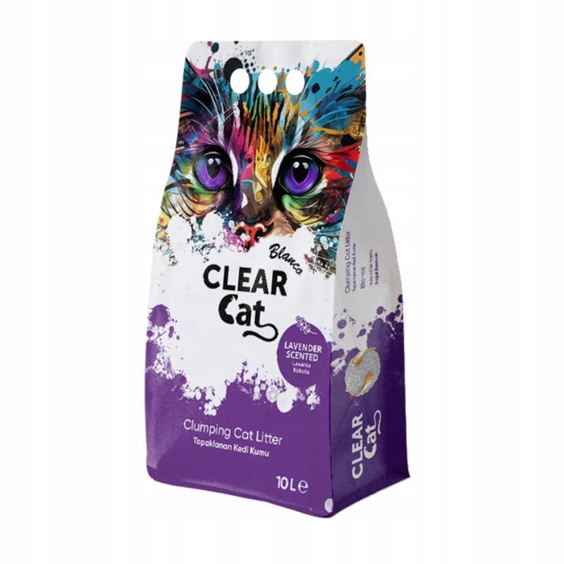 Clear Cat Blanco Lavender bentonite litter 10l