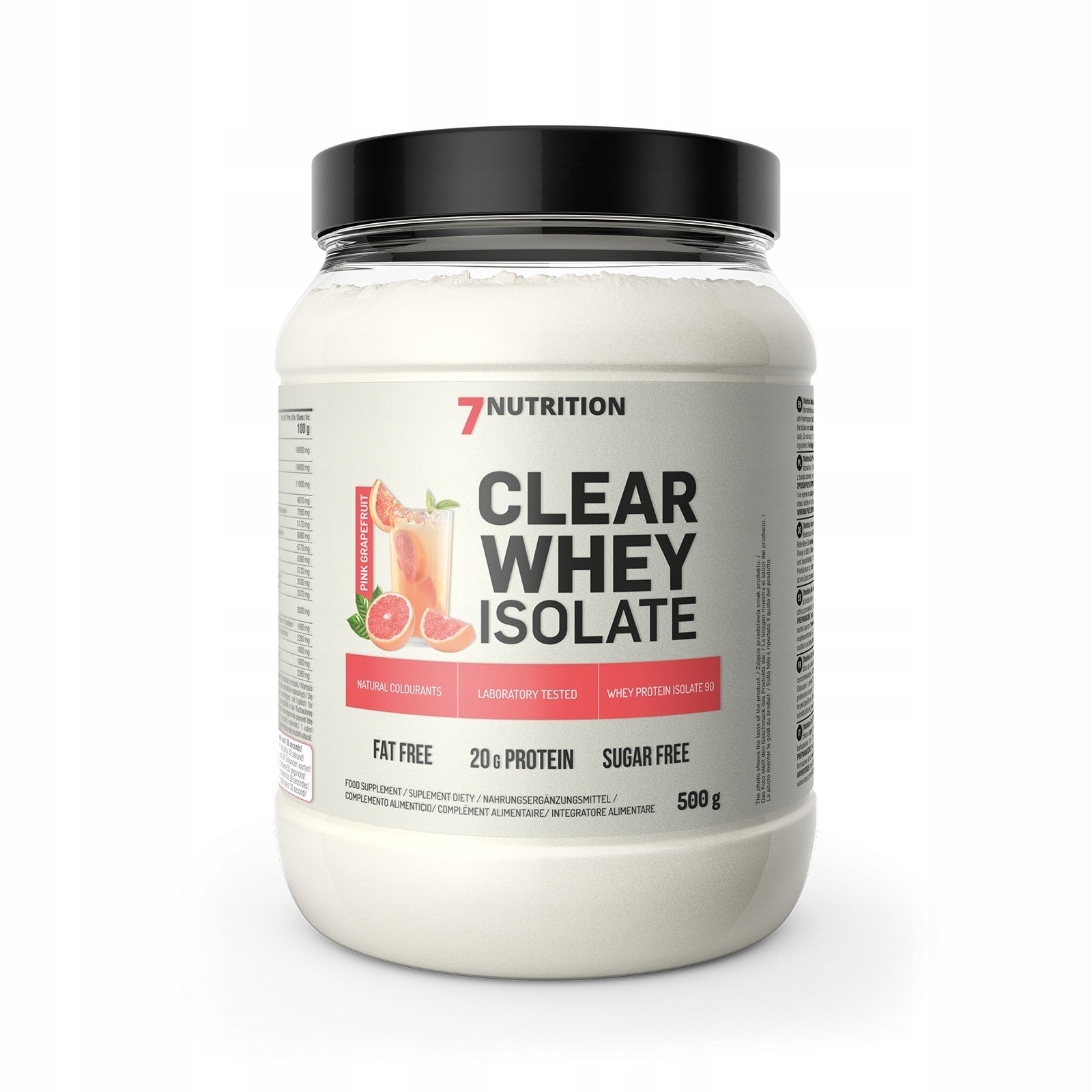 Clear Whey Isolate (WPI Protein) 500g 7NUTRITION Grapefruit