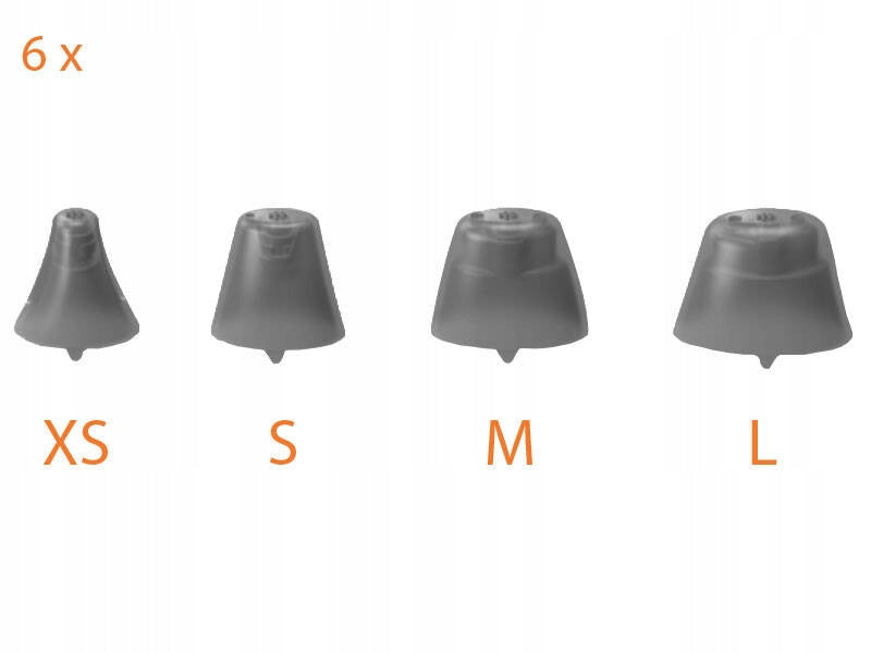 Click Sleeve Caps / Domes with Ventilation for Signia Cameras - 6 Pack M Manufacturer code M_01162-3