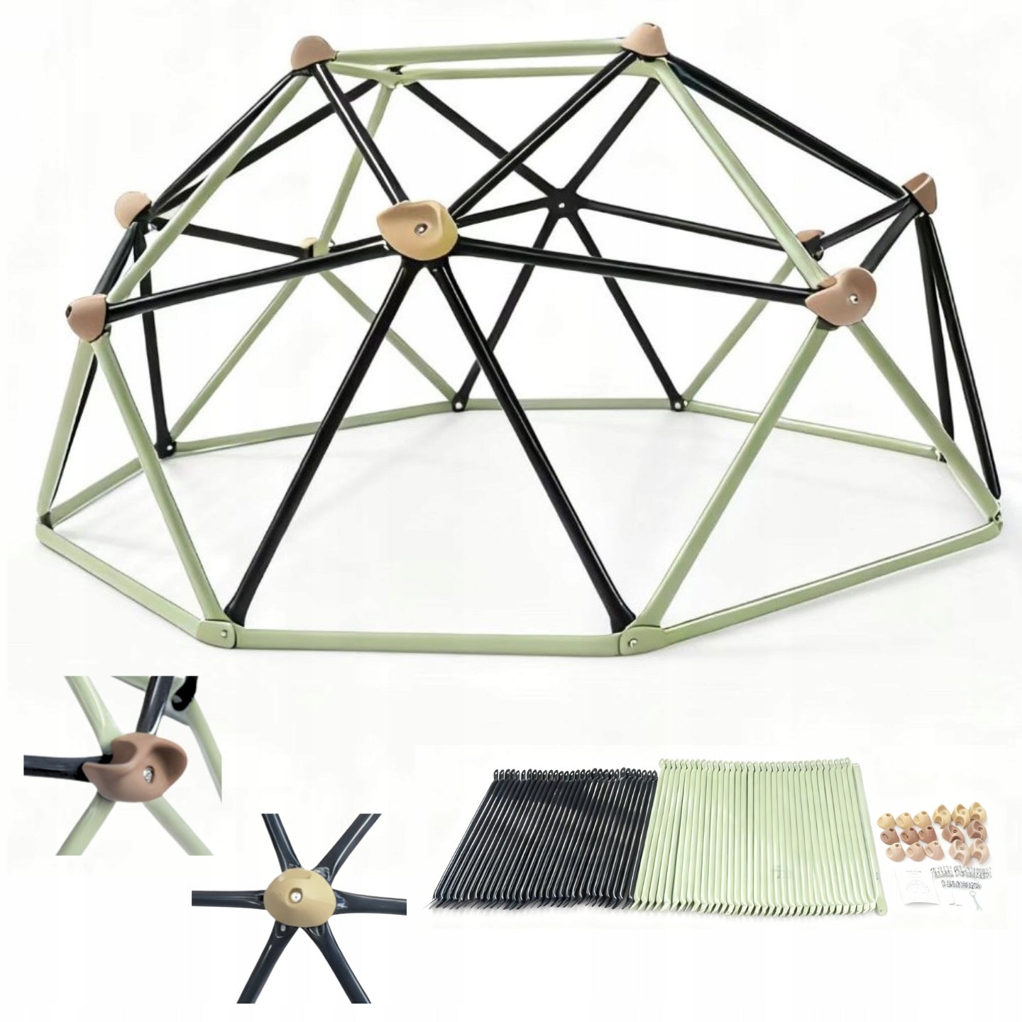 Climbing Dome for Children Ladder Solid Metal 2,4m 8FT