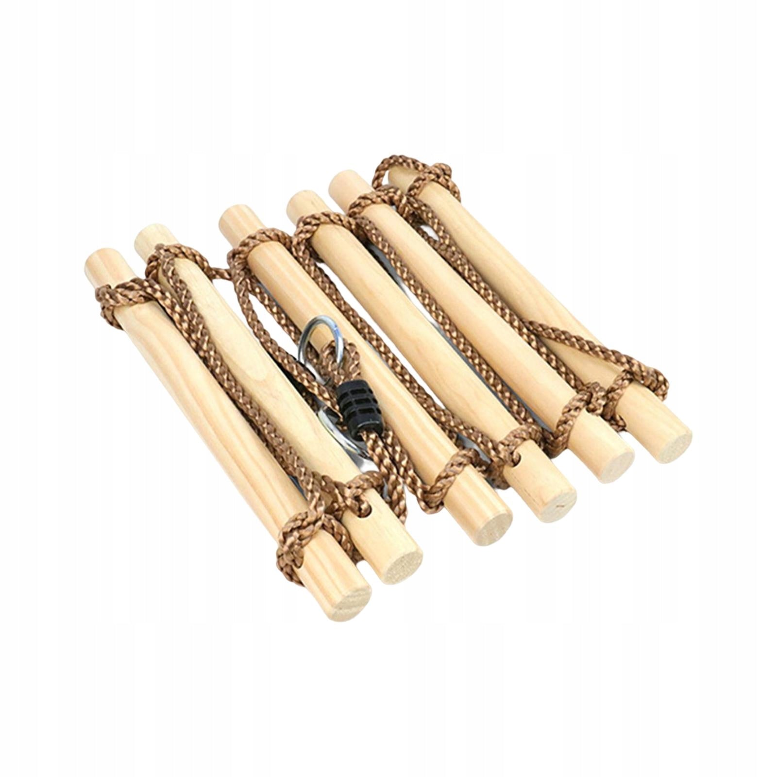 Climbing Rope Ladder for Kids Children, 6 Wooden Rungs Climbing Ladder