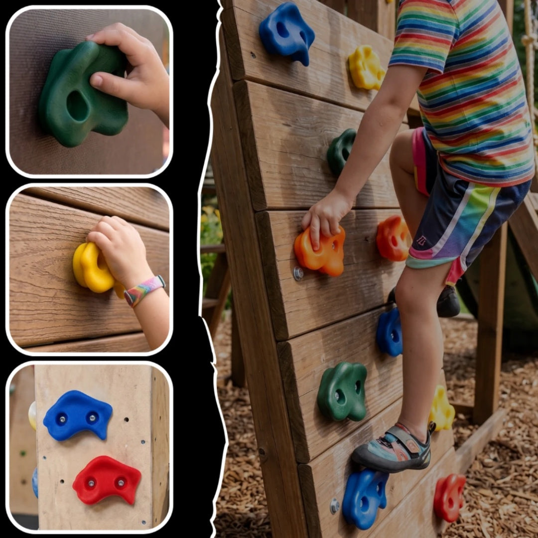 Climbing Stones 10 Pcs Climbing Wall Holders Children Set Packaging status original