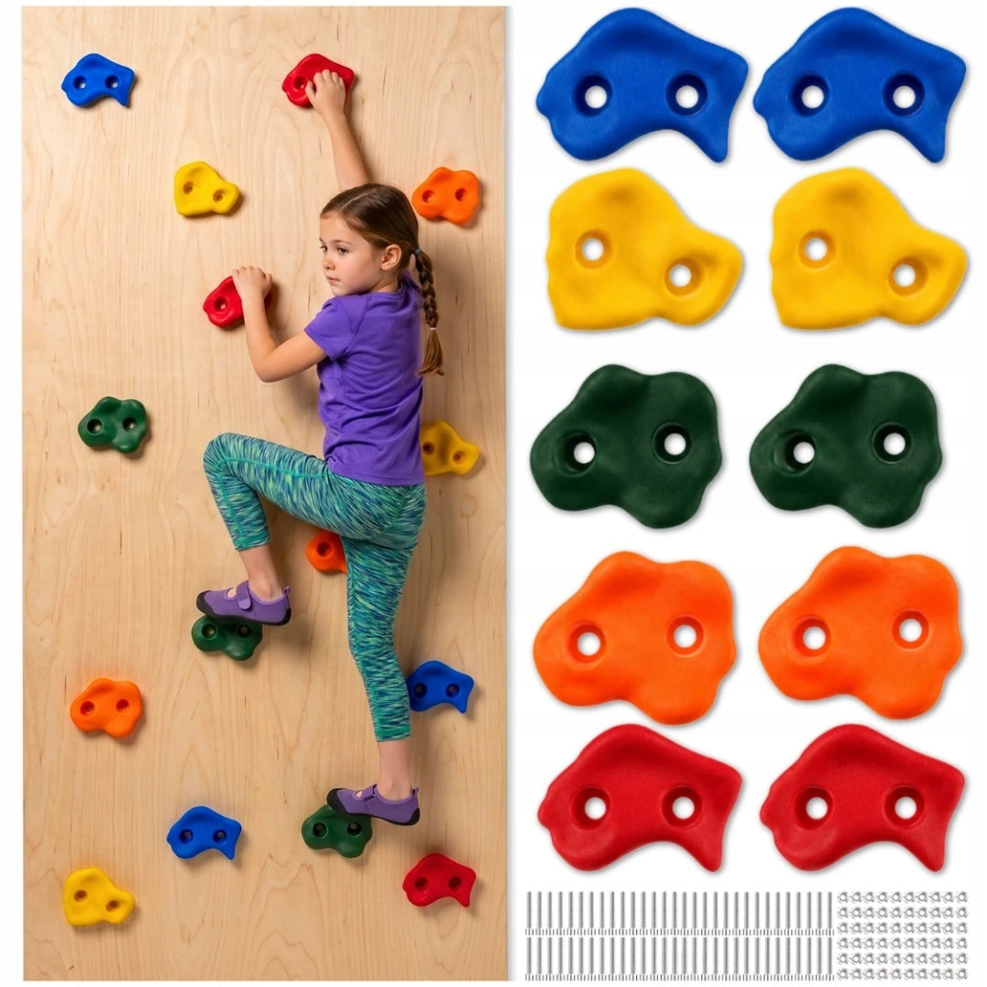 Climbing Stones 10 Pcs Climbing Wall Holders Children Set