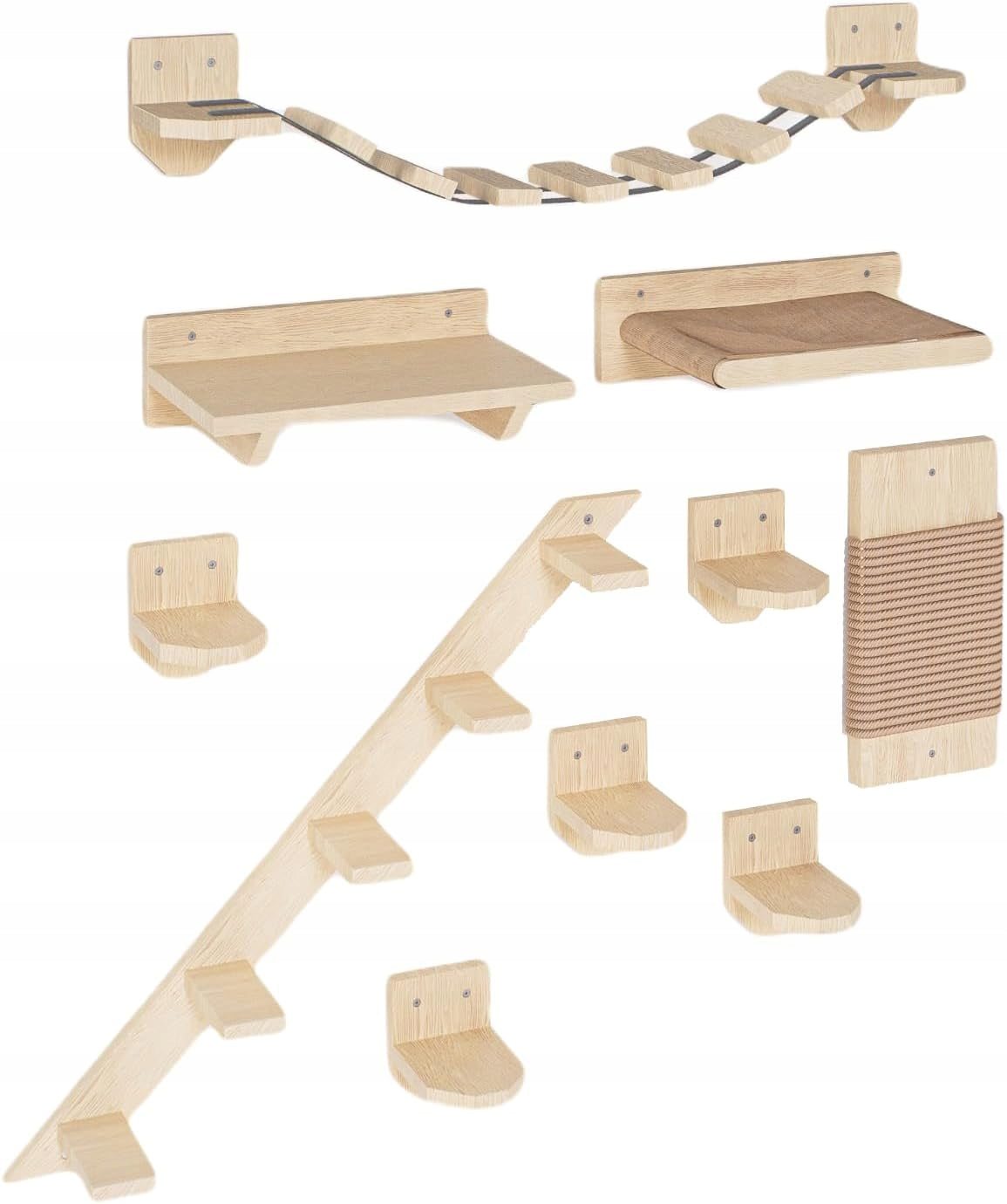 Climbing Wall for Cat Obstacle Course To Wall Staircase Bed