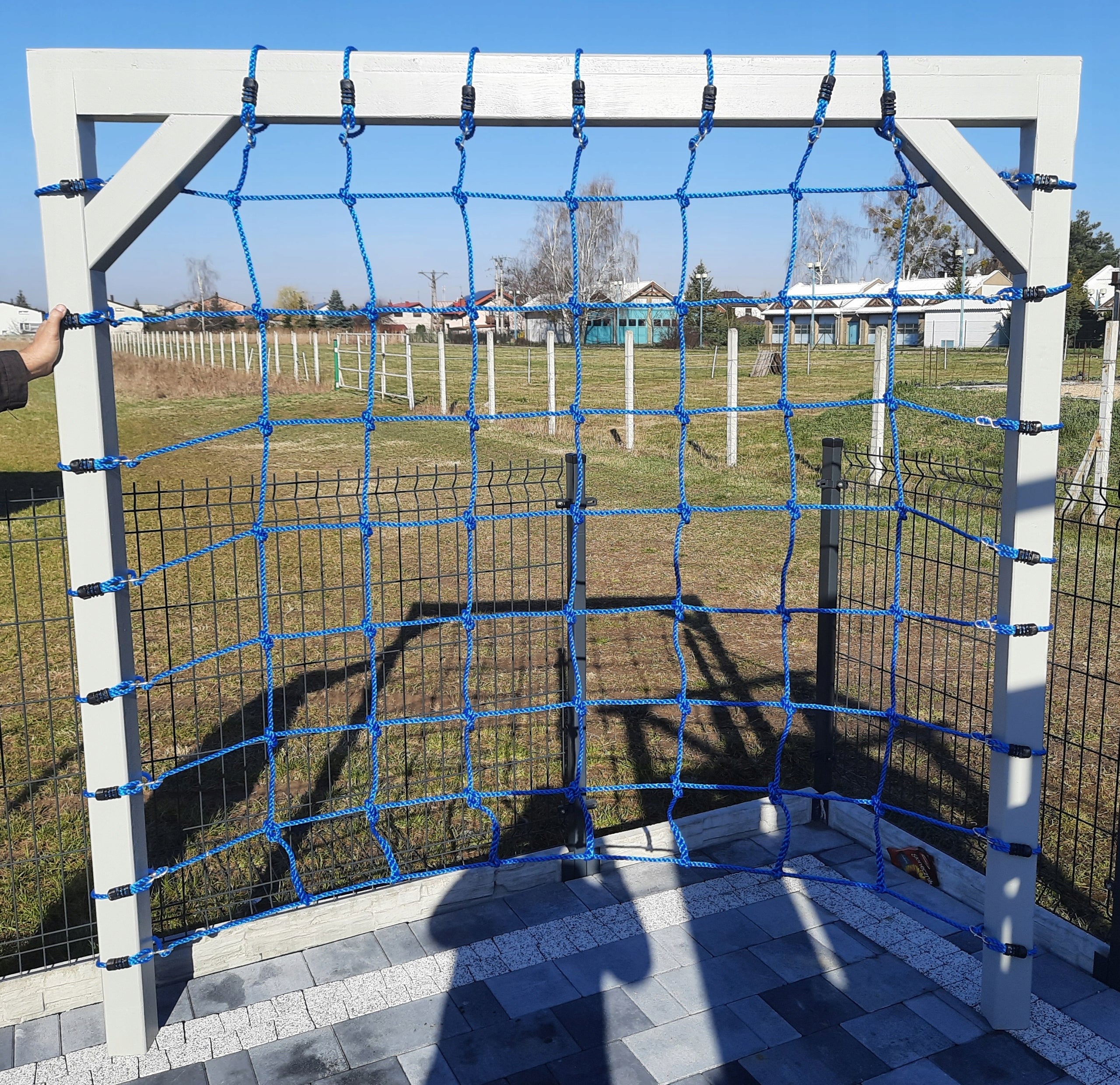 Climbing net 200x210 BLUE RED