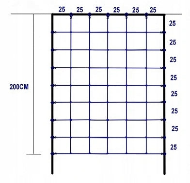 Climbing net 200x210 RED Manufacturer code 3056-1 CZERWONA