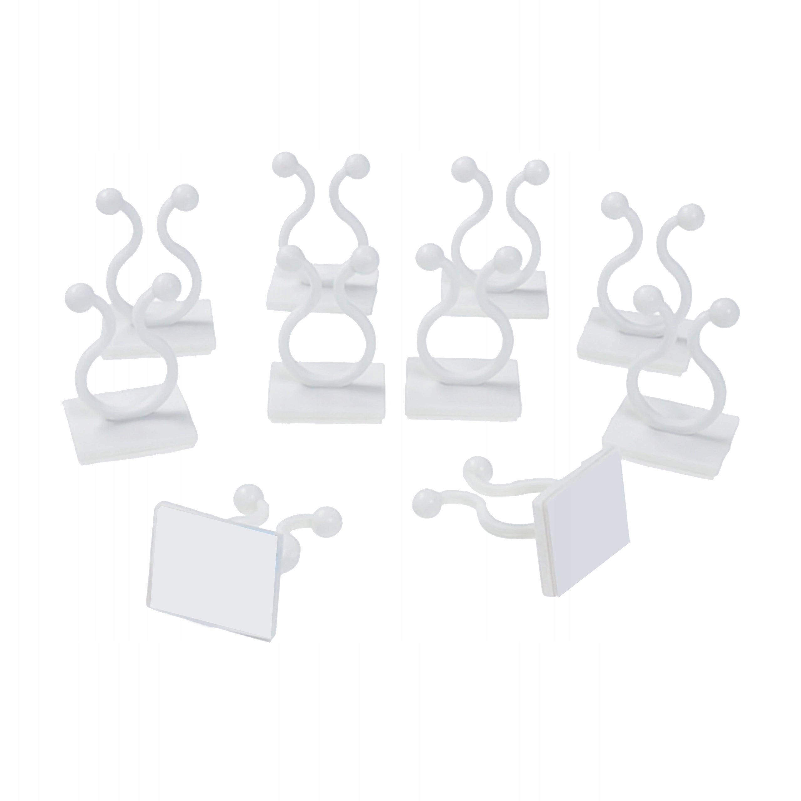 Clip for Fixing Plant Creepers 20 mm Self-Adhesive Holder - 10 Pieces Dominant material plastic