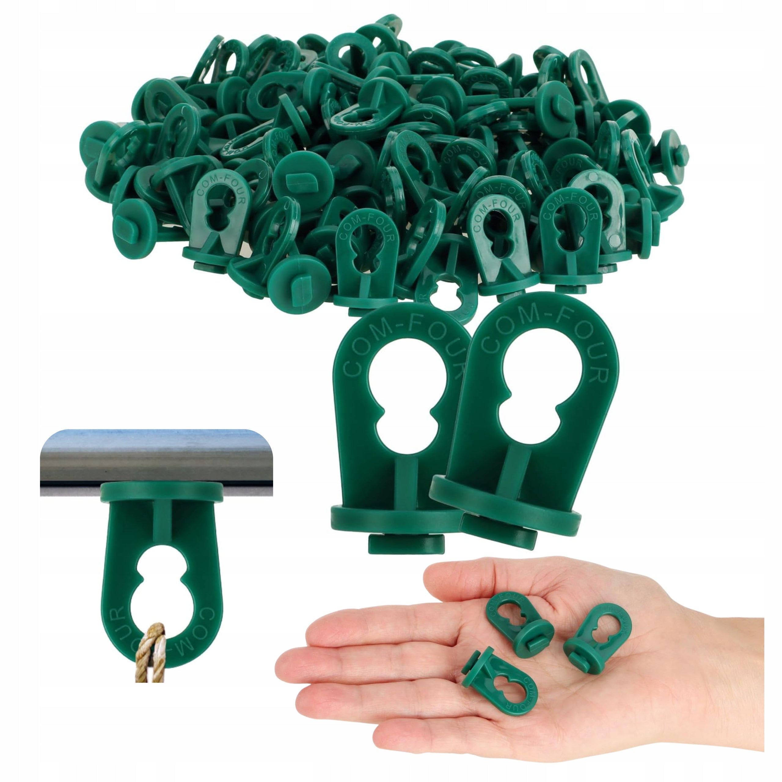 Clips Handles For Greenhouse Strong Greenhouse Suspension Green 100 pieces