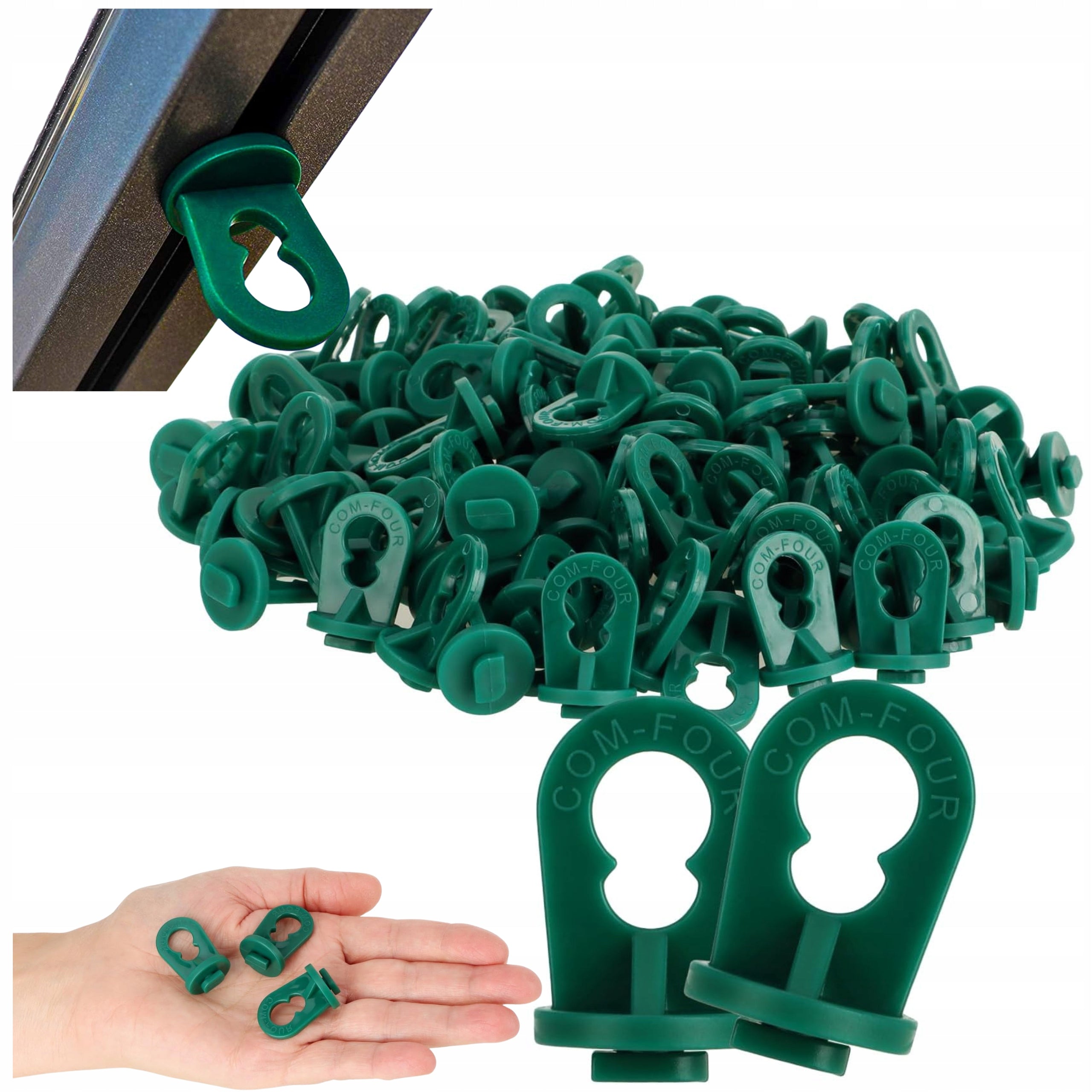 Clips Plant Suspension Handles in Greenhouse Strong Green 50 Pieces