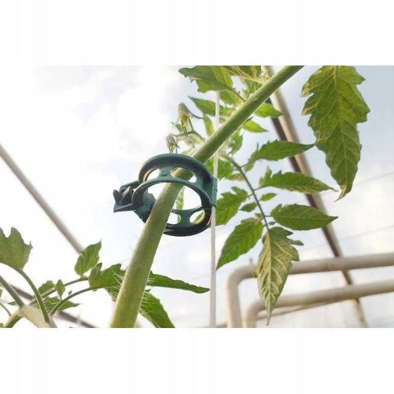 Clips clips for stems of plant shoots 100 pieces + string 300m +fertilizer freebie Packaging status original