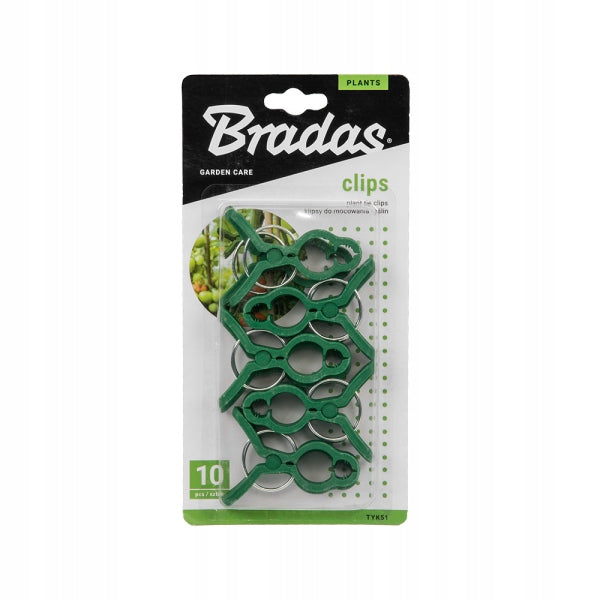 Clips for attaching Tomato Plants 1-size 10pcs/pack. TYK51 Color green