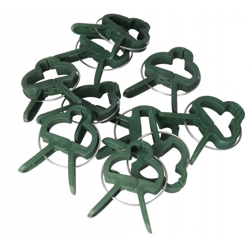 Clips for attaching plants 20pcs Color green