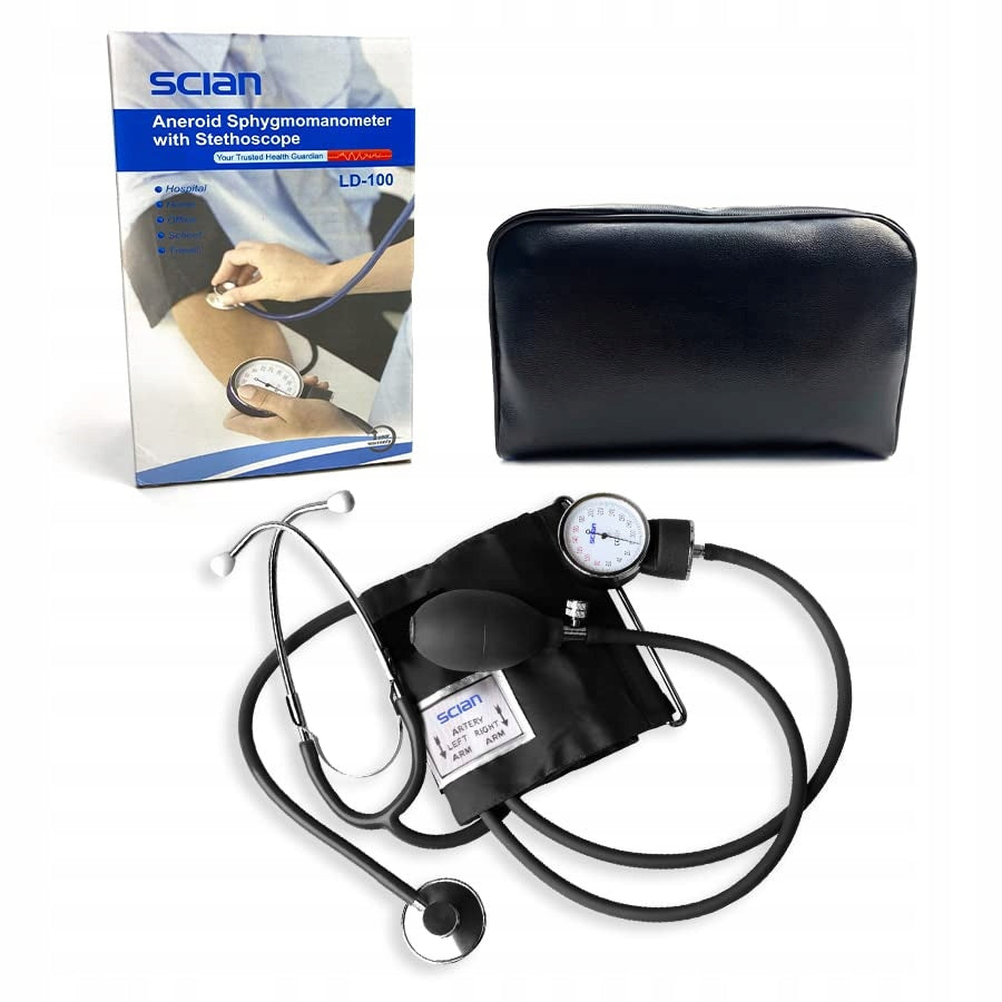 Clock blood pressure monitor Scian LD-100 with stethoscope