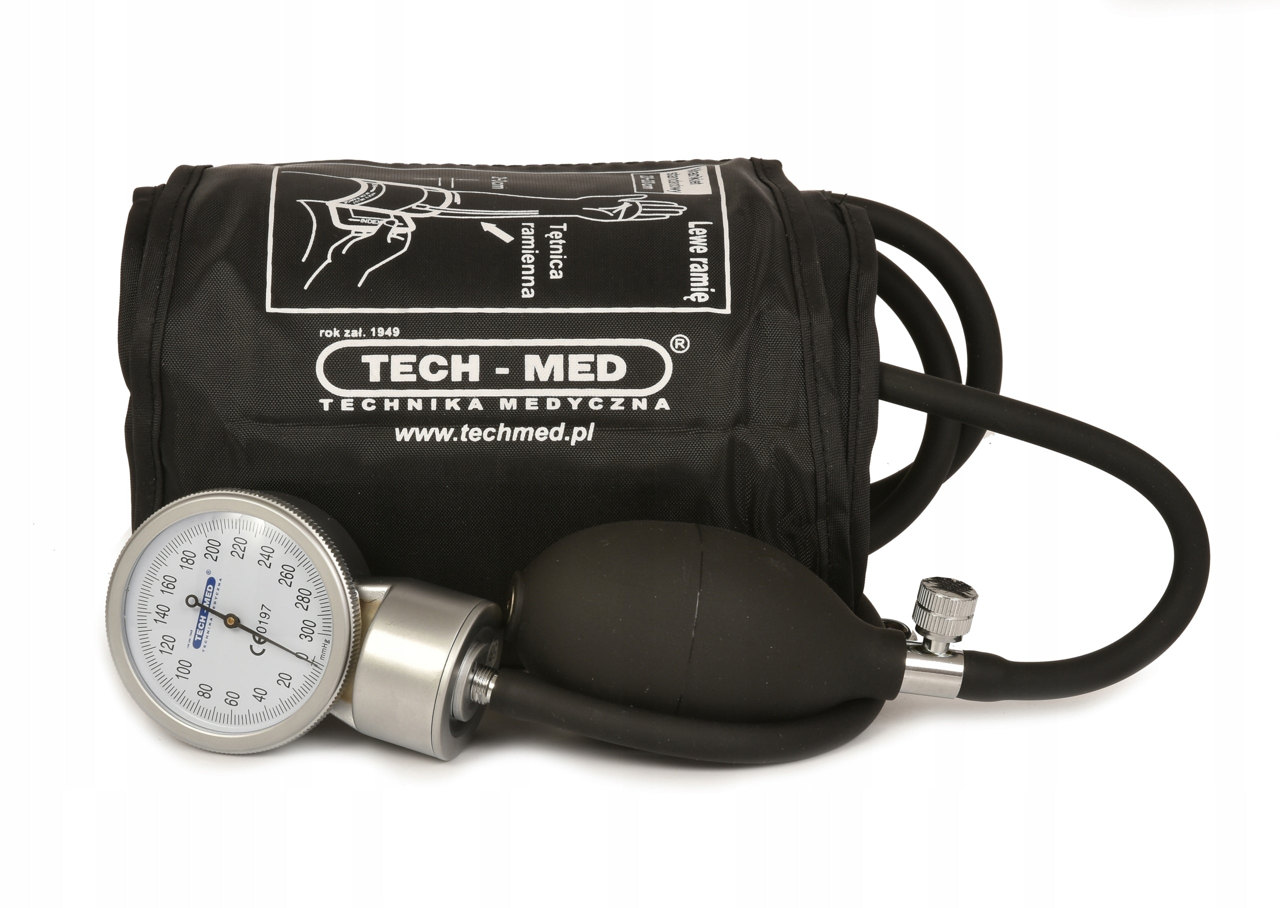 Clock blood pressure monitor TECH-MED TM-Z for shoulder / dial white