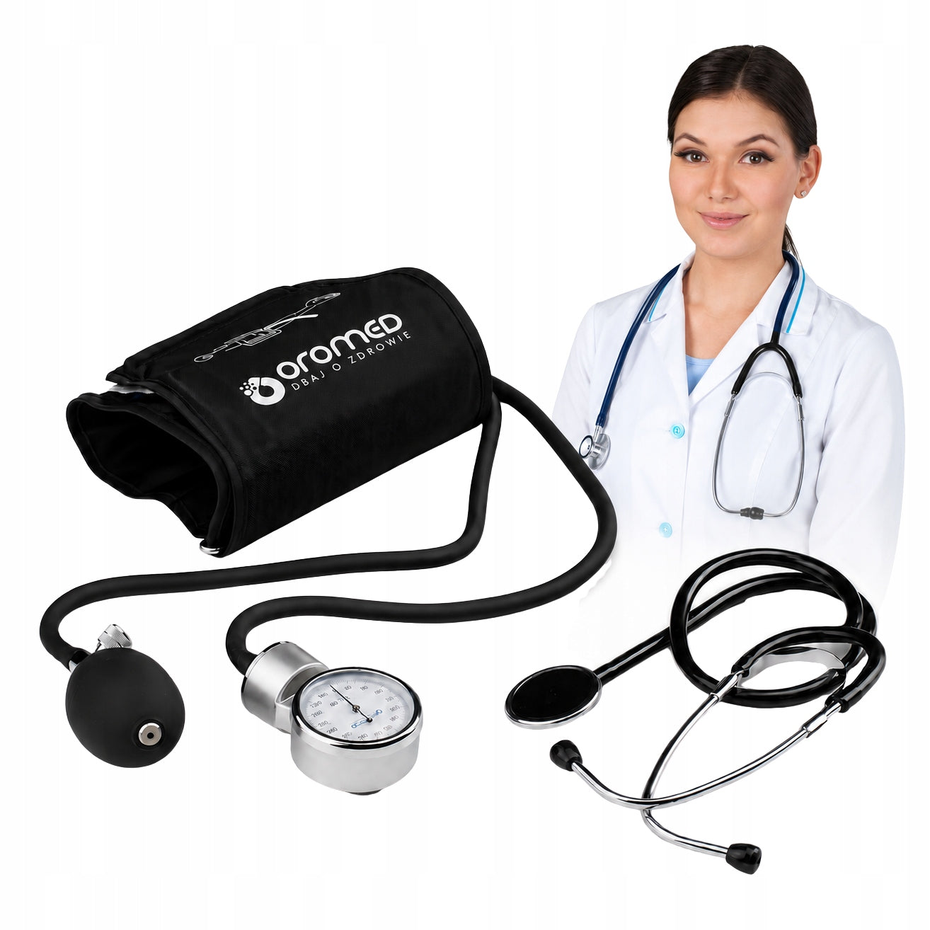 Clock blood pressure monitor with shoulder stethoscope mechanical medical Z/S