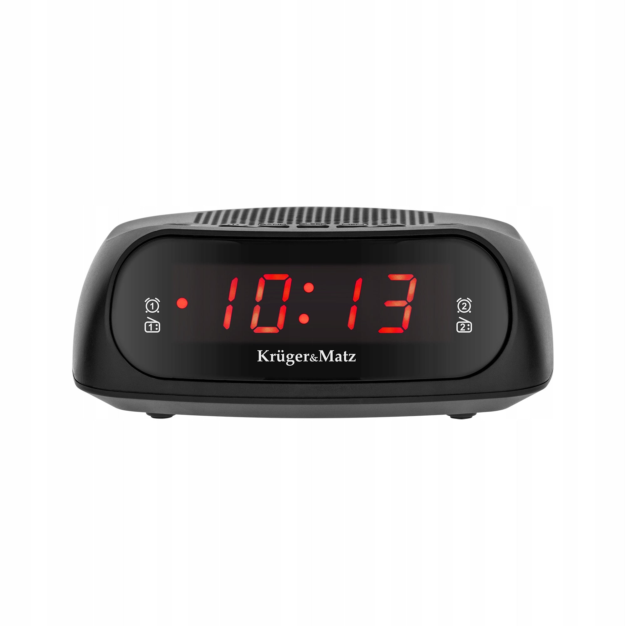 Clock radio Kruger&Matz memory 20 stations double alarm clock nap timer Color black