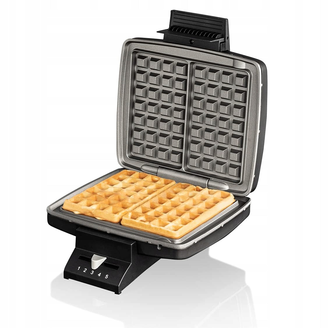 Cloer 1440 waffle iron Brüsseler, 930 W, black metal housing Power rating 930 W