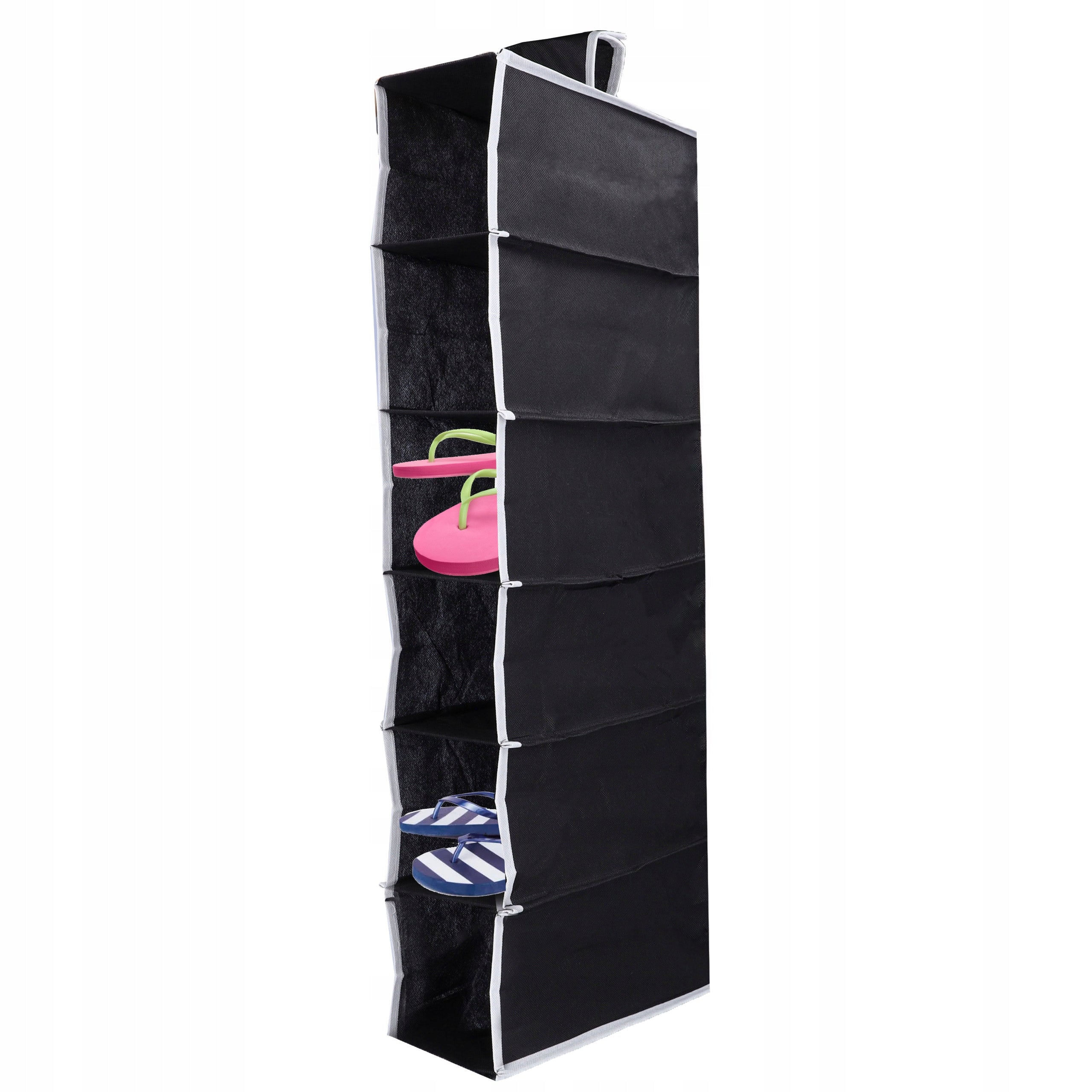Closet Organizer Hanging Bookcase 6 Shelves Hanger Textile Shelf for Clothes Manufacturer code Organizer do szafy wiszący 6 półek tekstylny
