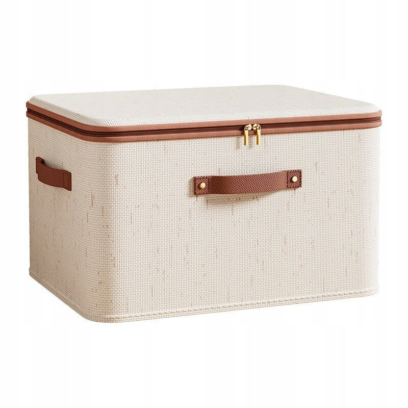 Closet organizer container closed 30x20x14cm with lid and handles