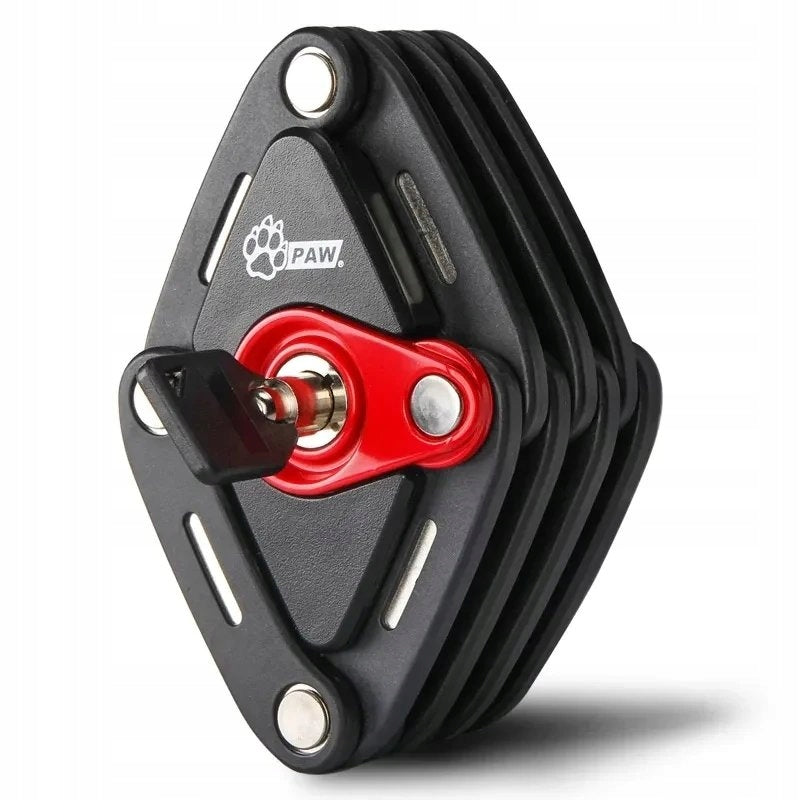 Closure bicycle security folding lock zinc alloy PAW