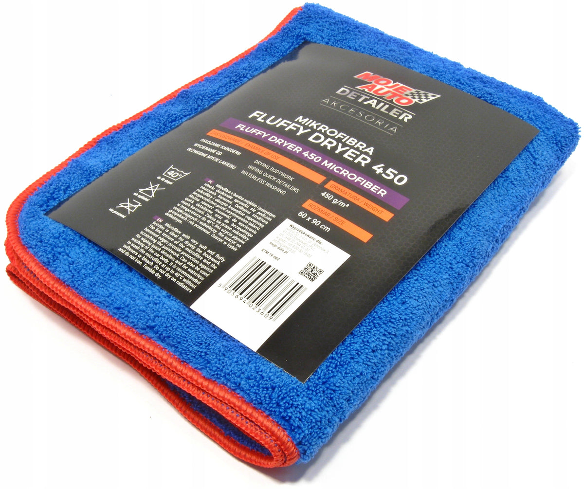Cloth microfiber towel for drying car body 60x90cm 450g/m2 Packaging status original