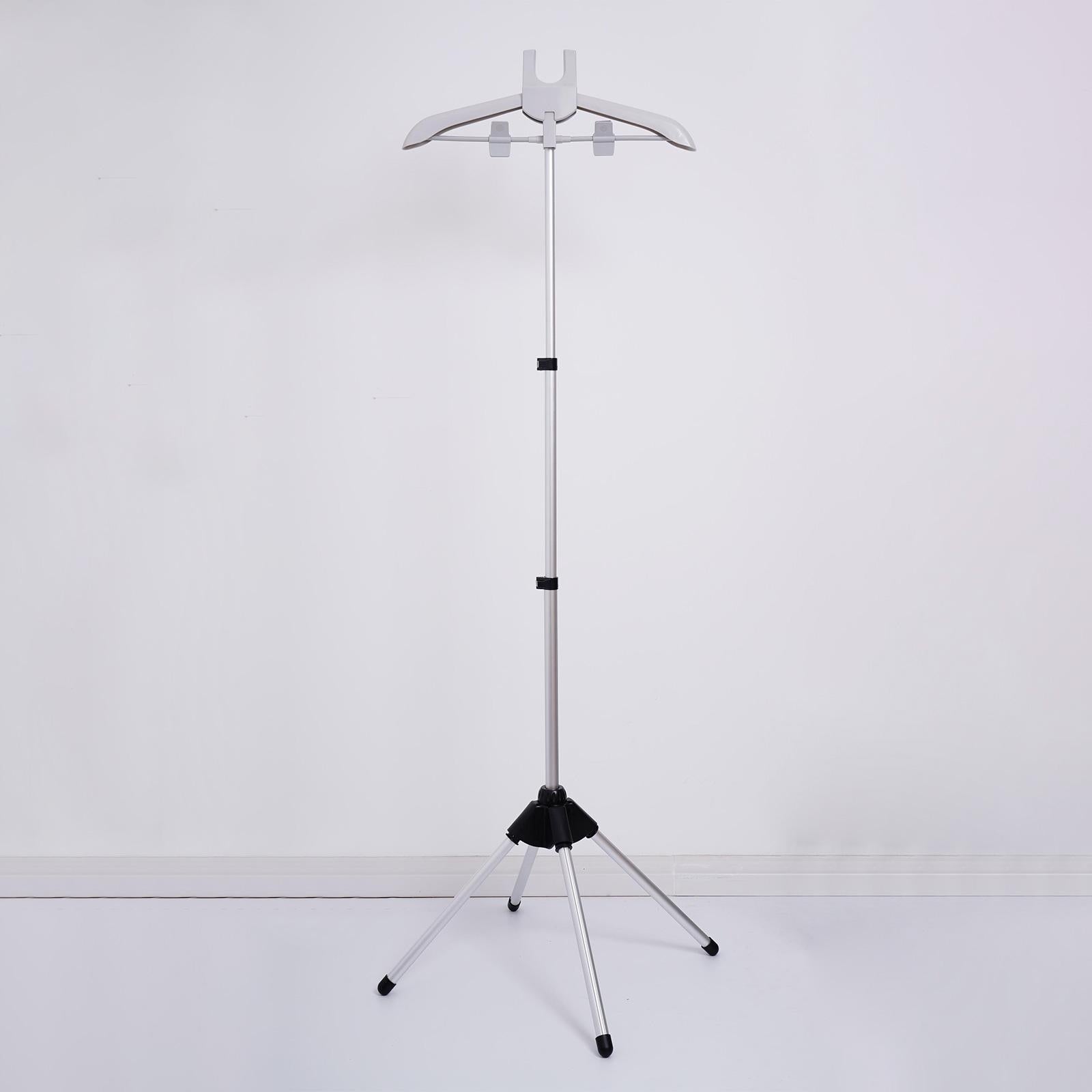 Clothes Hanger for Steam Ironing Thicken Materials Aluminum Alloy gray