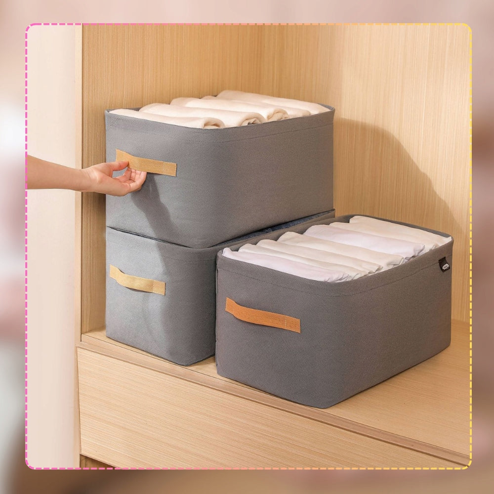 Clothes Organizer 3 Pcs Set Organizers Rigid For Cabinet Box Product width 28 cm