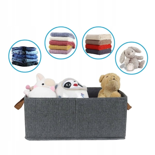 Clothes Organizer 47x28x20cm for Wardrobe and Drawer Folding Container Grey Manufacturer code 21080