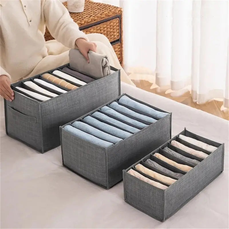 Clothes Organizer Pants Compartment for Drawer Closet 9 Compartments Packaging status original