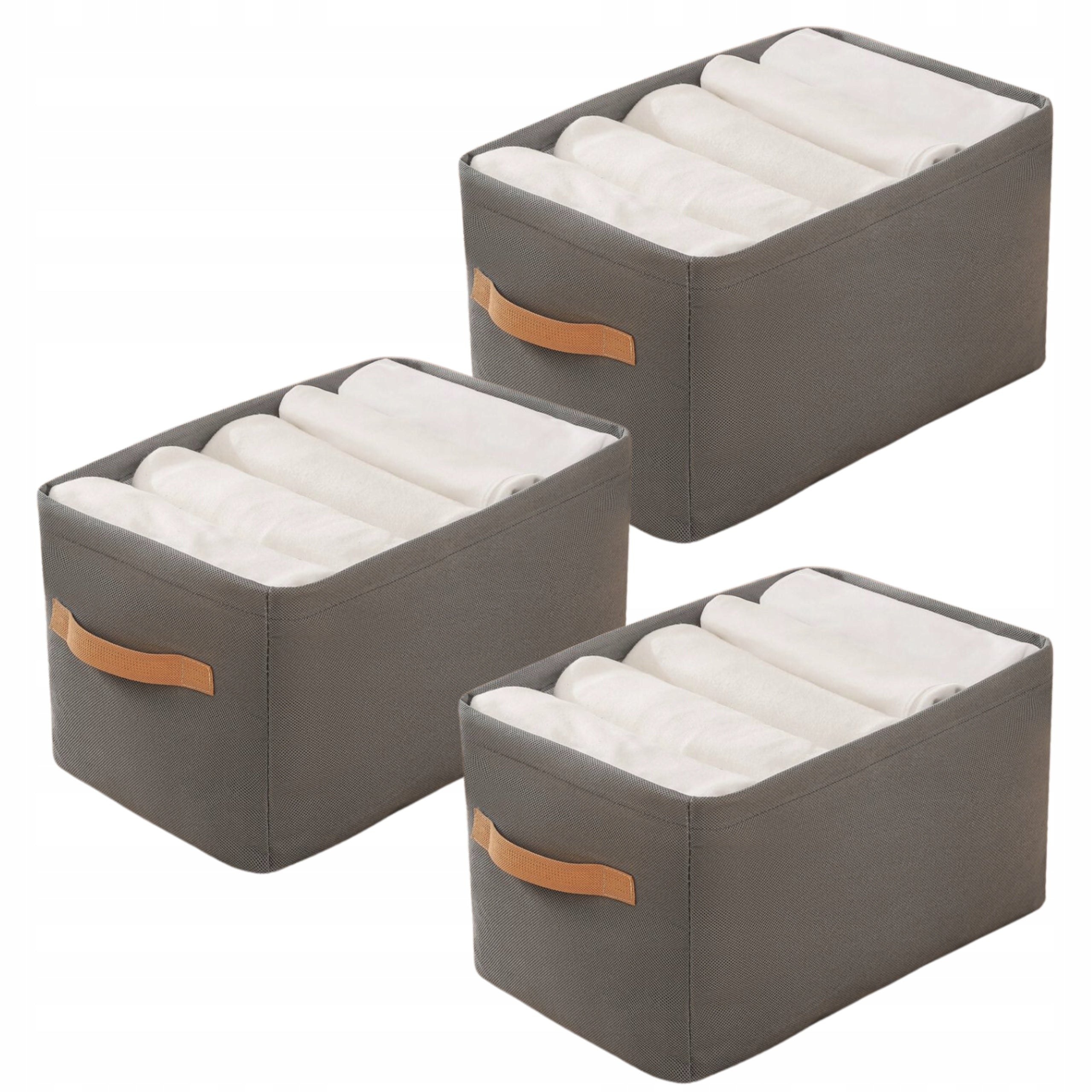 Clothes Organizer Set Organizers 3pcs Rigid for Cabinet Box Manufacturer code Organizer na ubrania zestaw organizerów 3szt