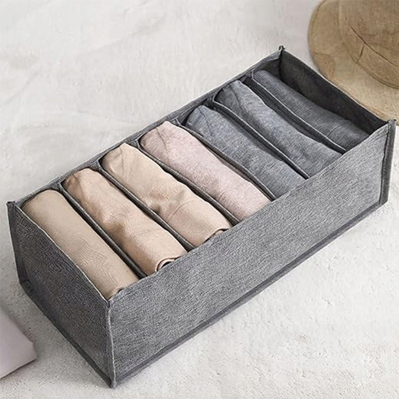 Clothes Organizer T-Shirts Compartment for Drawer Closet 7 Compartments Packaging status original