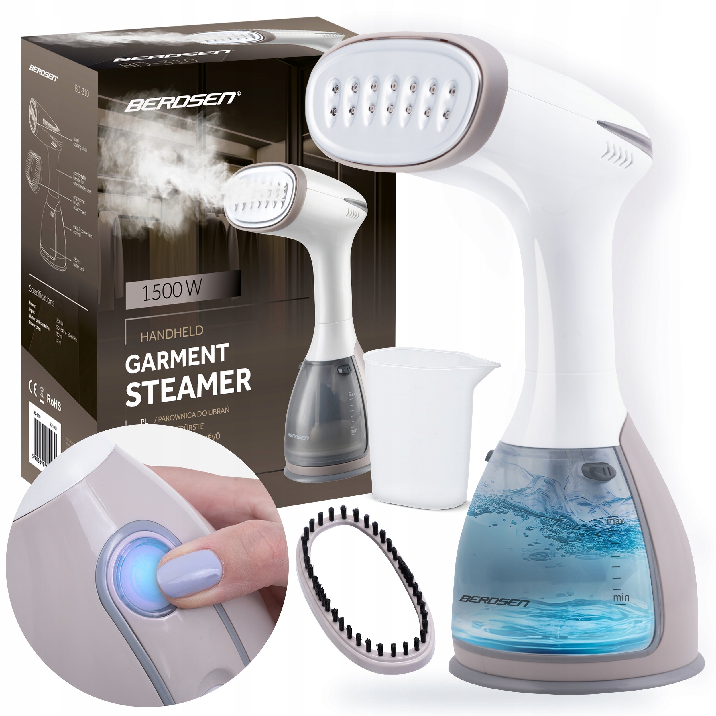 Clothes Steamer 1500W Steamer Steam Iron SET