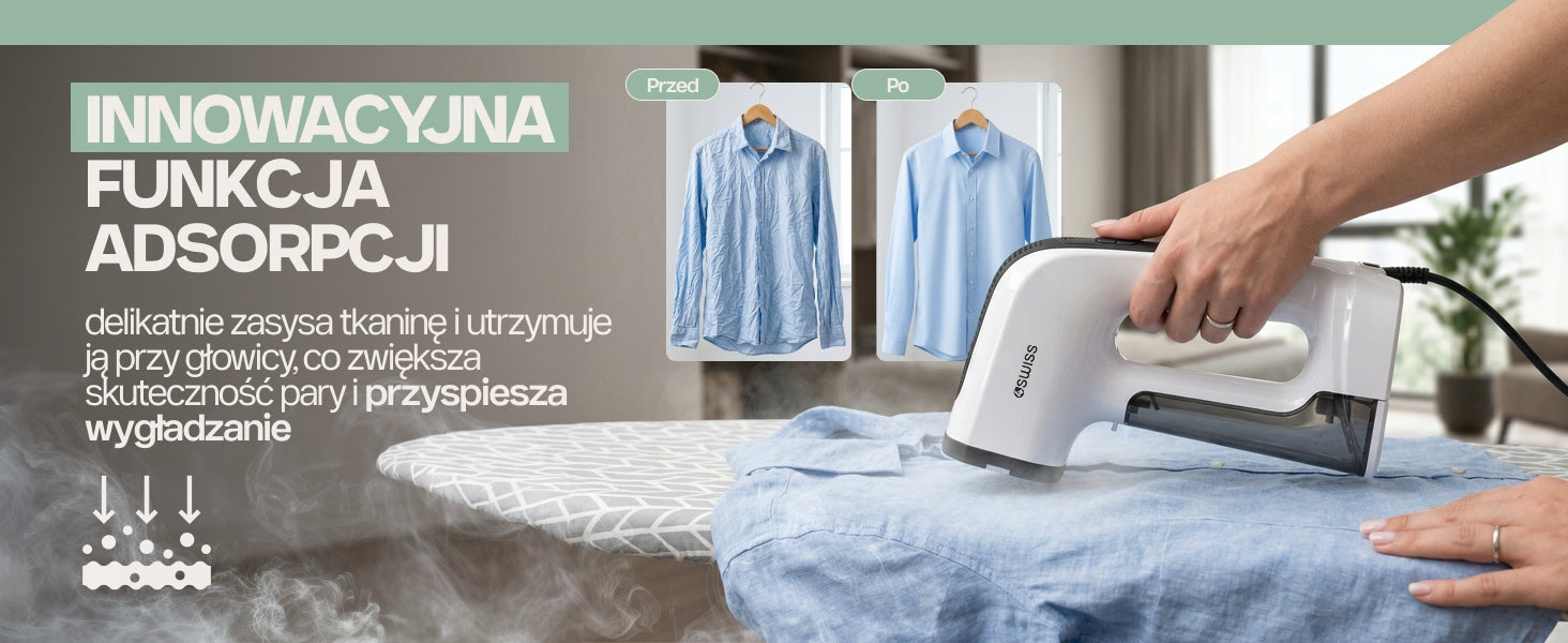 Clothes Steamer 4Swiss VS026 DuoSteam Hand Steamer 1300 W 3 Modes Power 1300 W