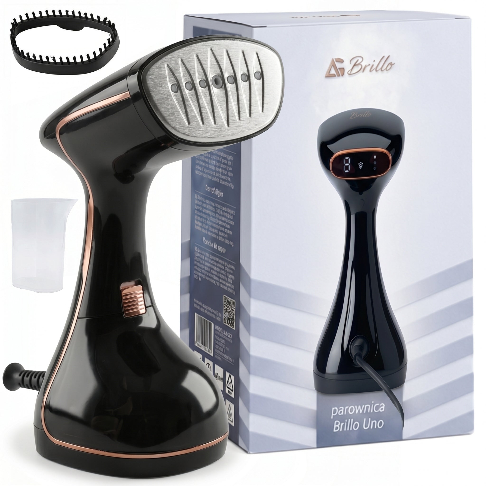 Clothes Steamer BLACK Steam Iron STEAMER 2000W Brillo Uno 50G/MIN
