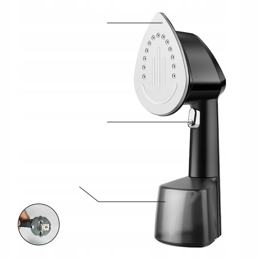 Clothes Steamer Folding Black Portable Folding Mini Set Dominant color black