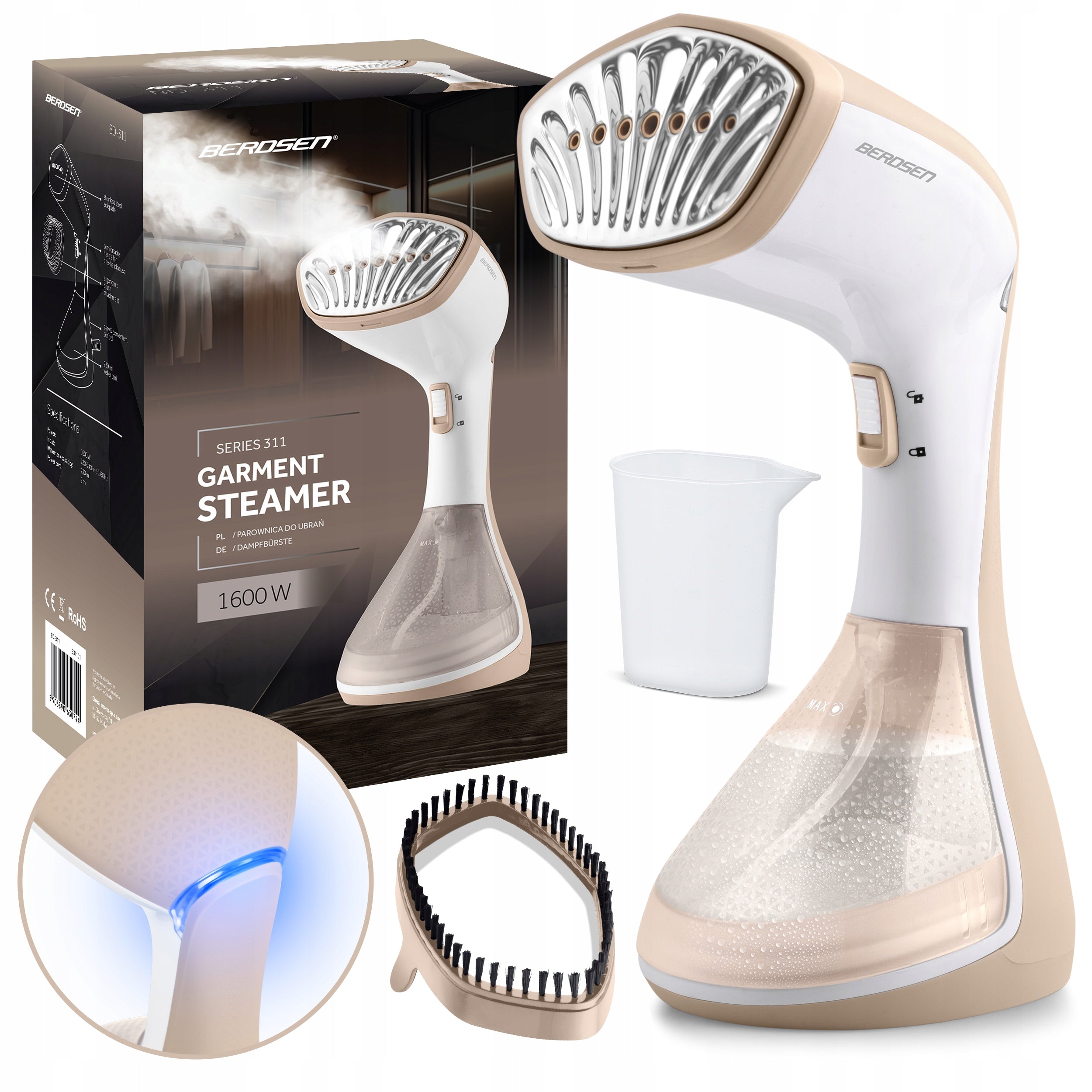 Clothes steamer 1600W Steamer Steam iron SET 26g/min