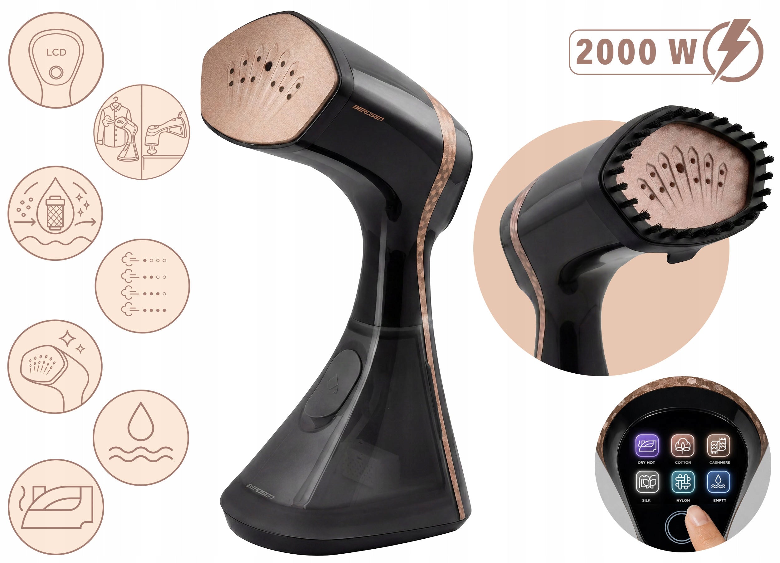 Clothes steamer 2000W Steamer Steam iron SET 37g/min Brand Berdsen