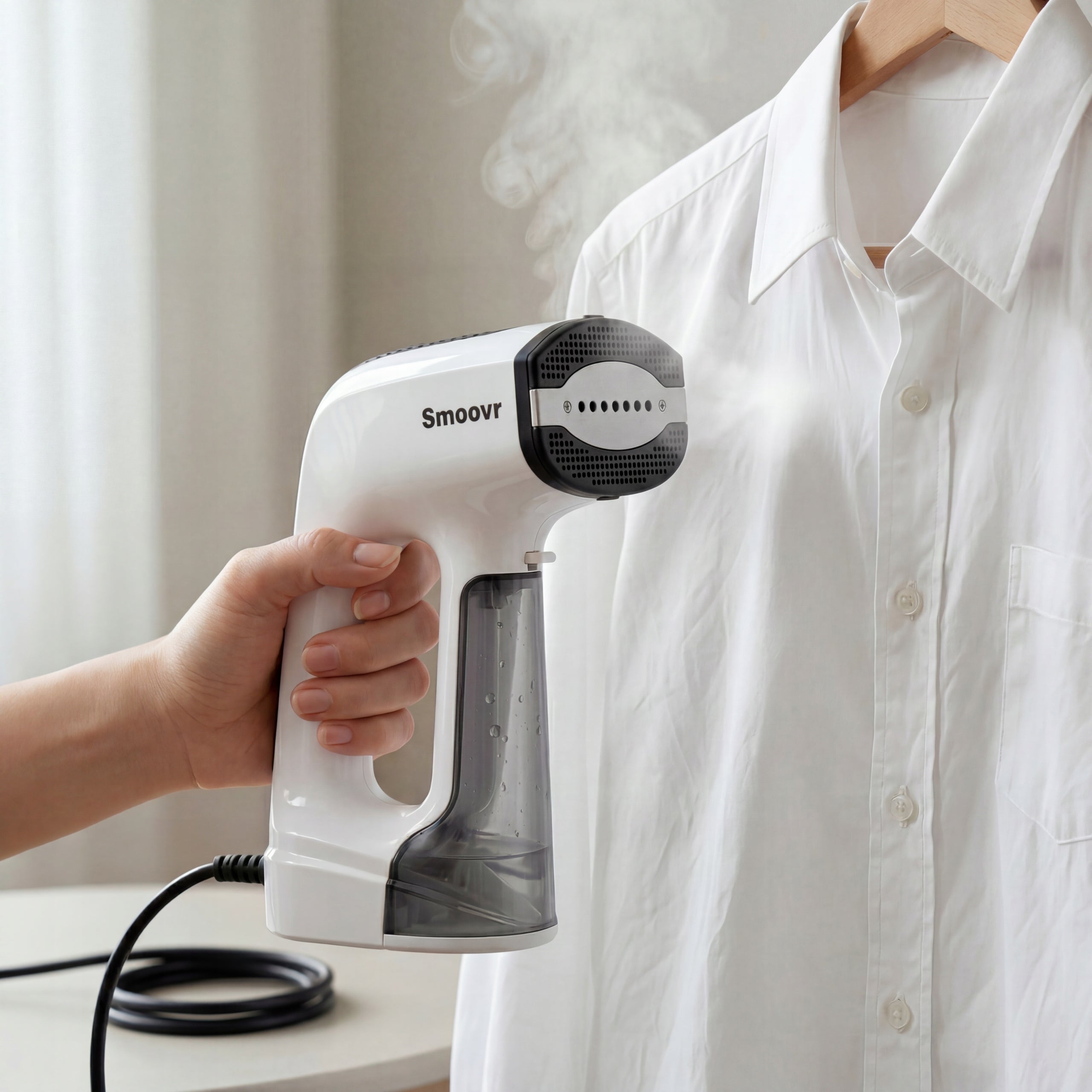 Clothes steamer Smoovr 1300W fabric suction 2500Pa travel Steamer Brand Smoovr