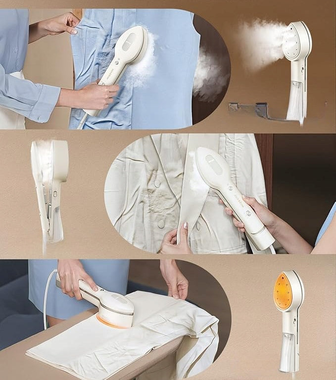 Clothes steamer steam iron travel 1000 W fast heating 15 s Model EYTAT316