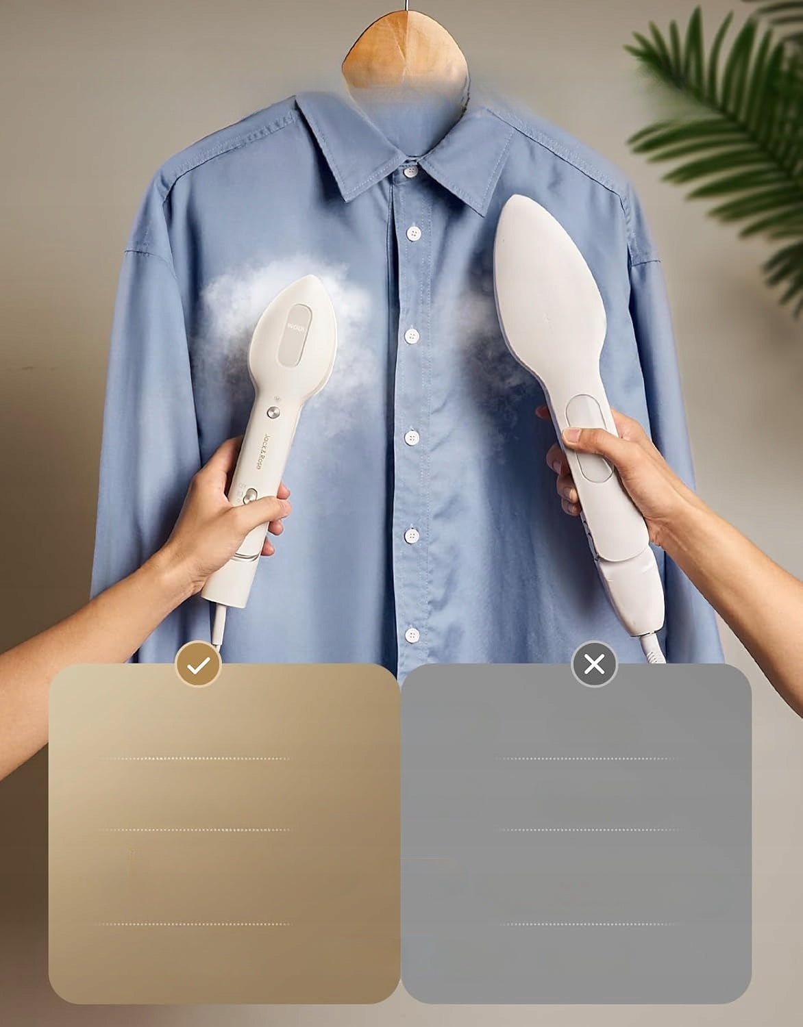 Clothes steamer steam iron travel 1000 W fast heating 15 s Type handheld