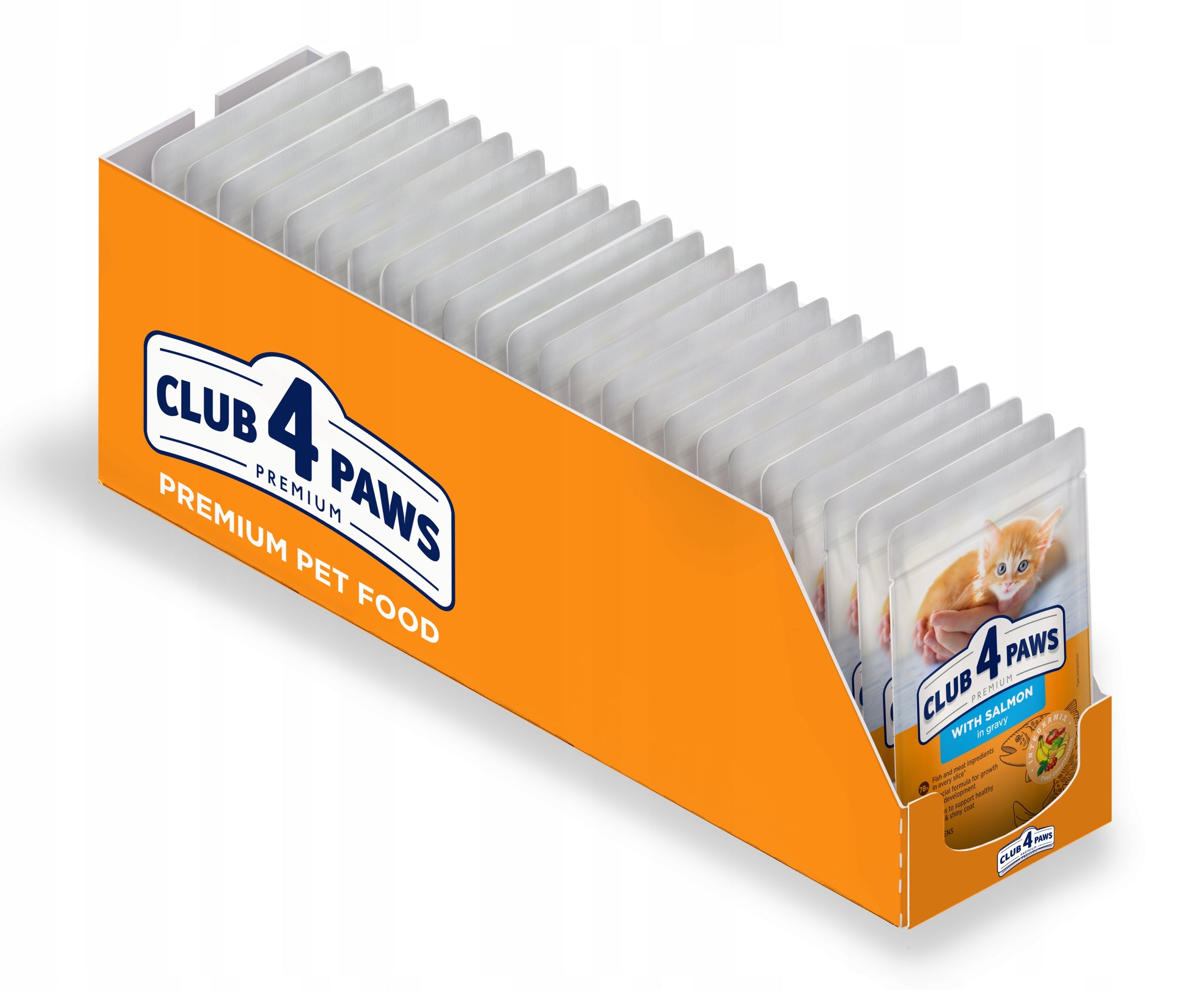 Club 4 Paws Kitten Wet Food Salmon in Gravy 24x80g