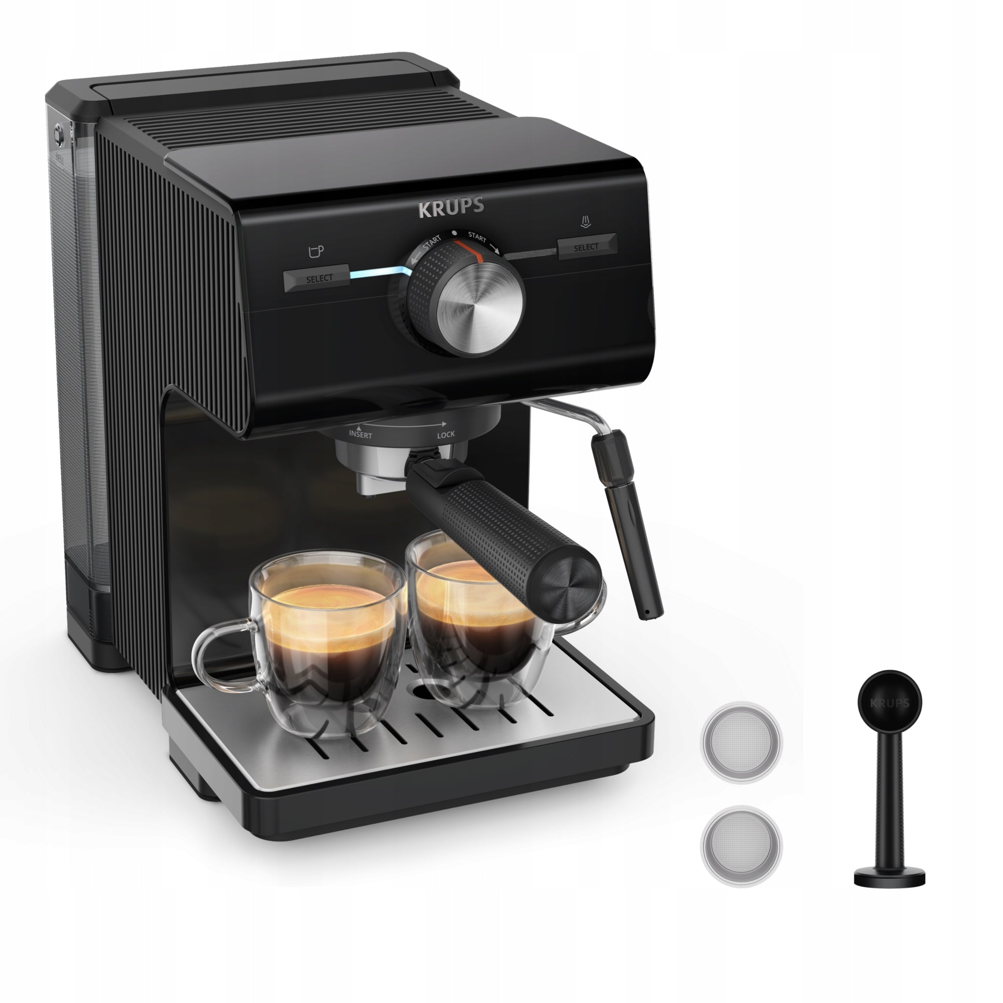 Cob coffee maker with foaming nozzle KRUPS Authentic+ C50 XP381810 15 bar EAN (GTIN) 3016661177880
