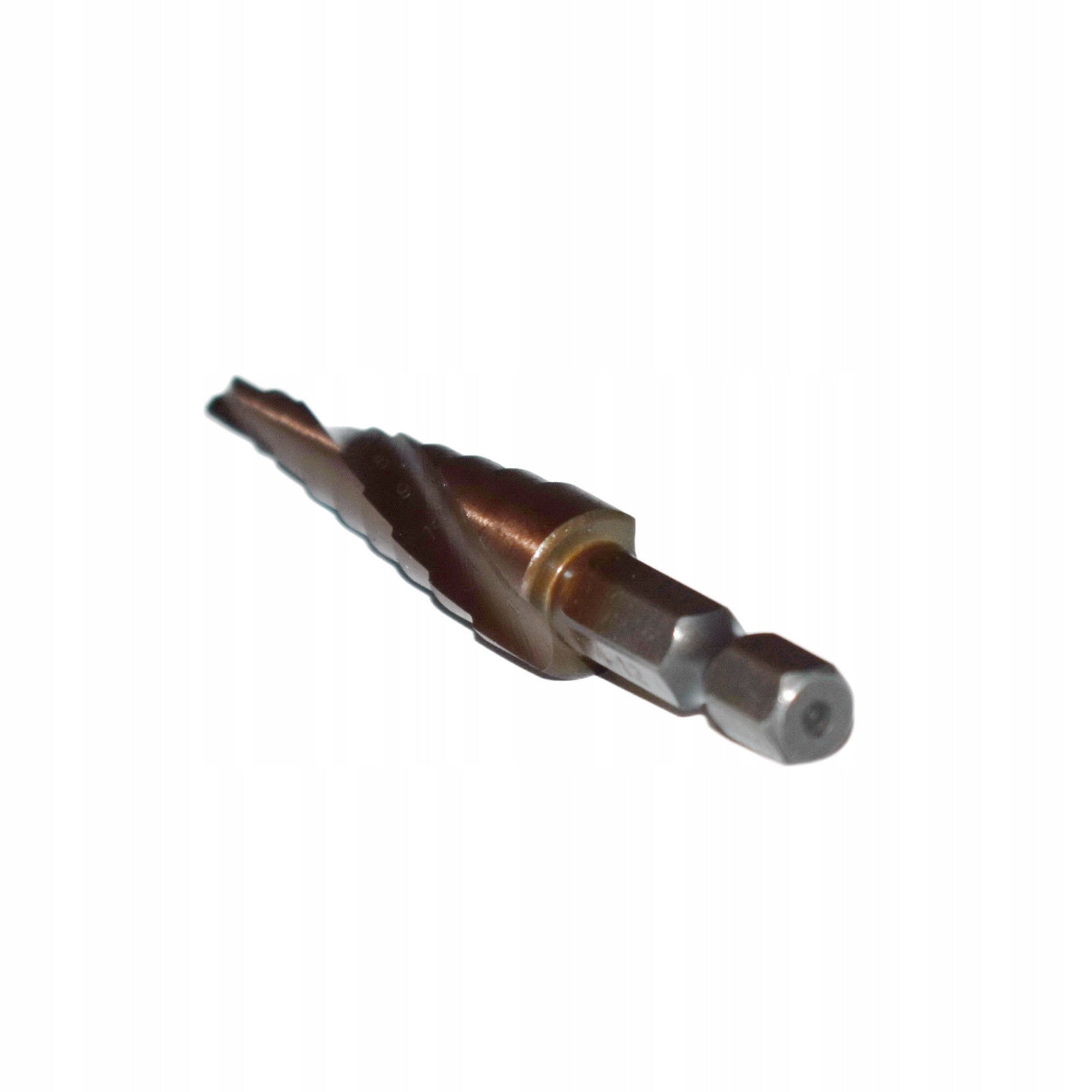 Cobalt step spiral drill bit 4-12 mm. HSSCo - conical, 9 degrees. Manufacturer code 10102405