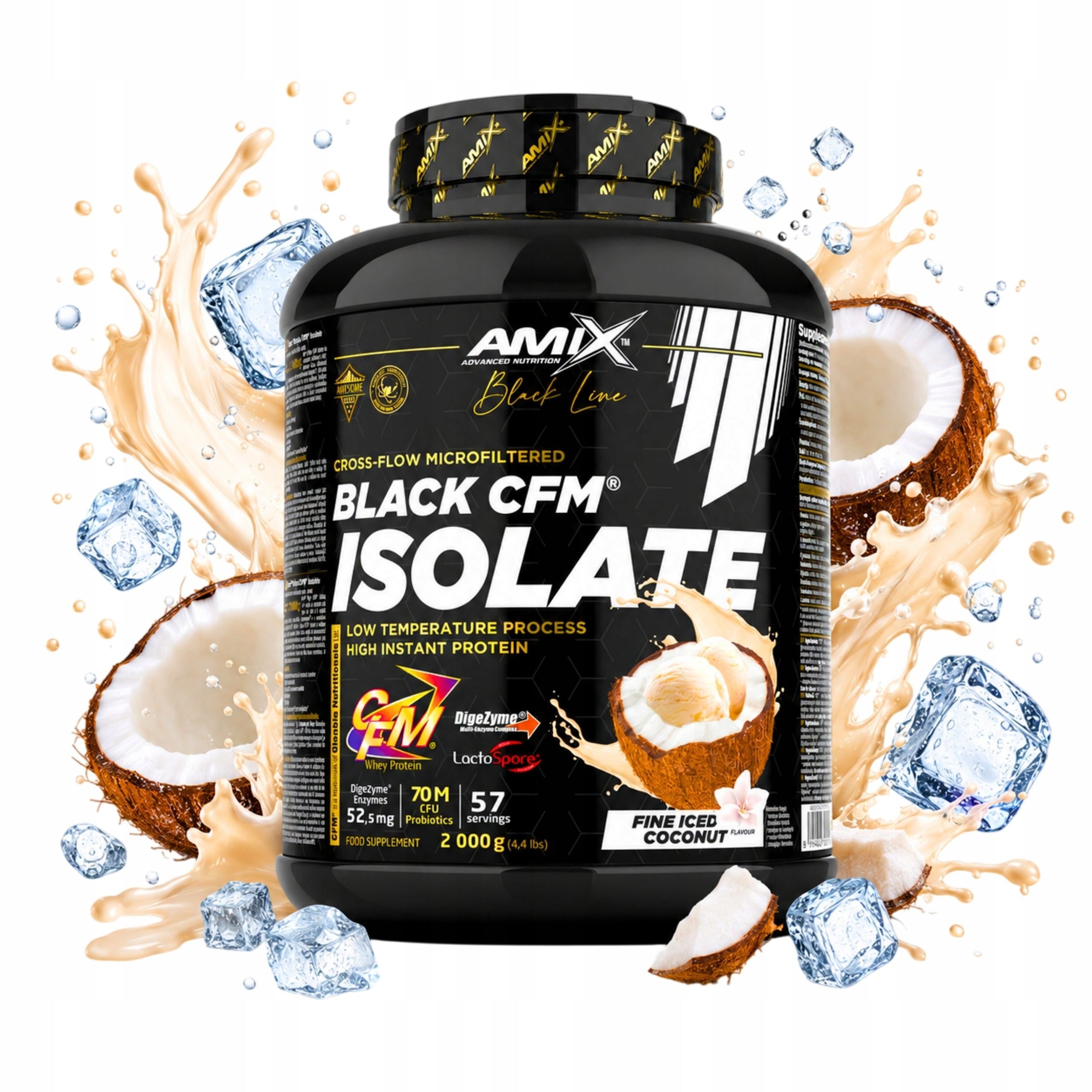 Coconut Protein Isolate WPI Protein Conditioner without Sugar and Lactose Digezyme