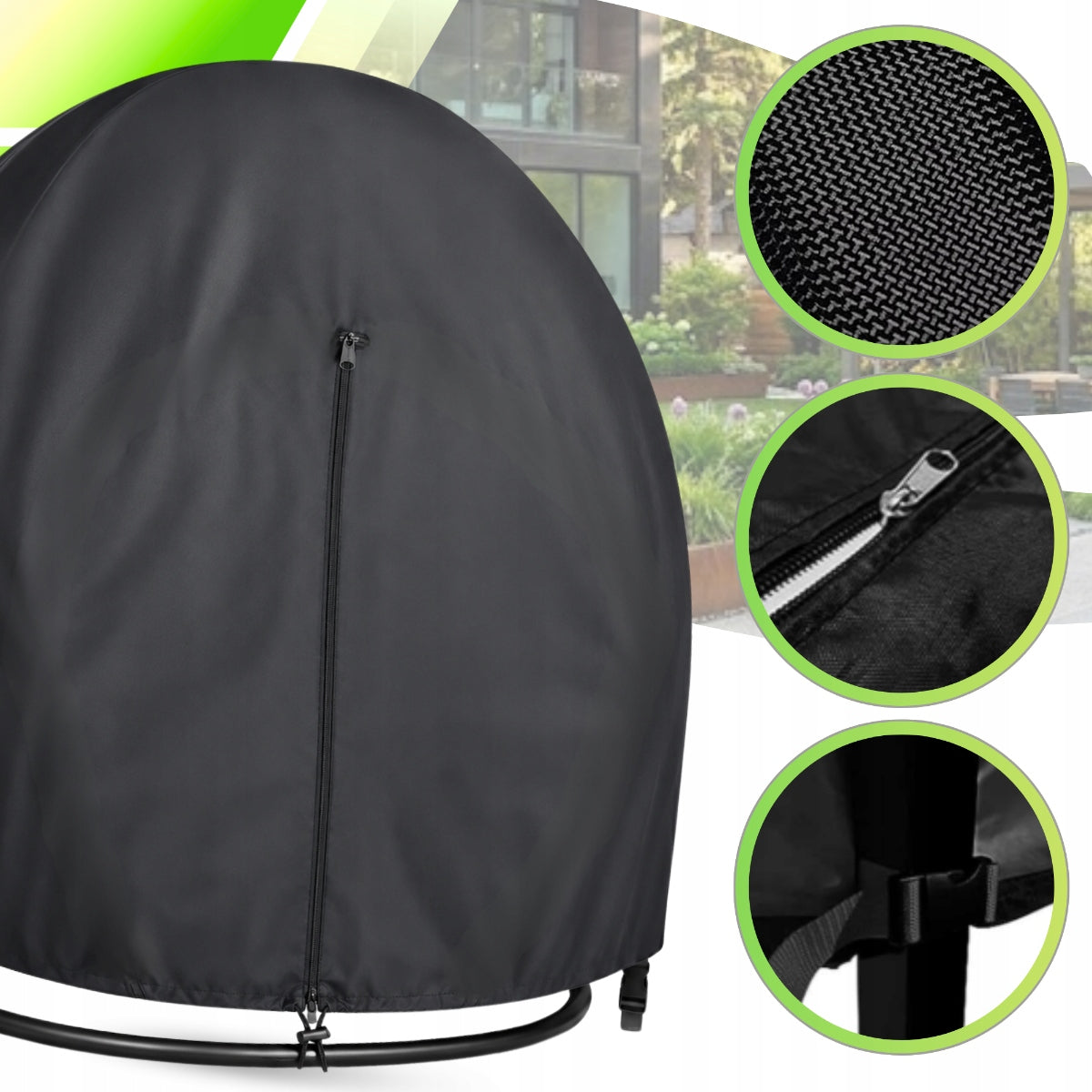 Cocoon Cover Garden Hanging Chair Double 230x220 cm Waterproof Product width 220 cm