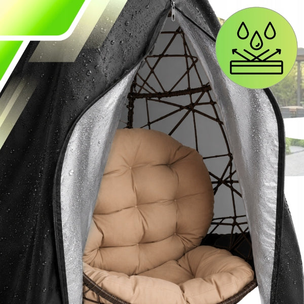 Cocoon Cover Garden Hanging Chair Single 190x115 cm Waterproof Length 115 cm