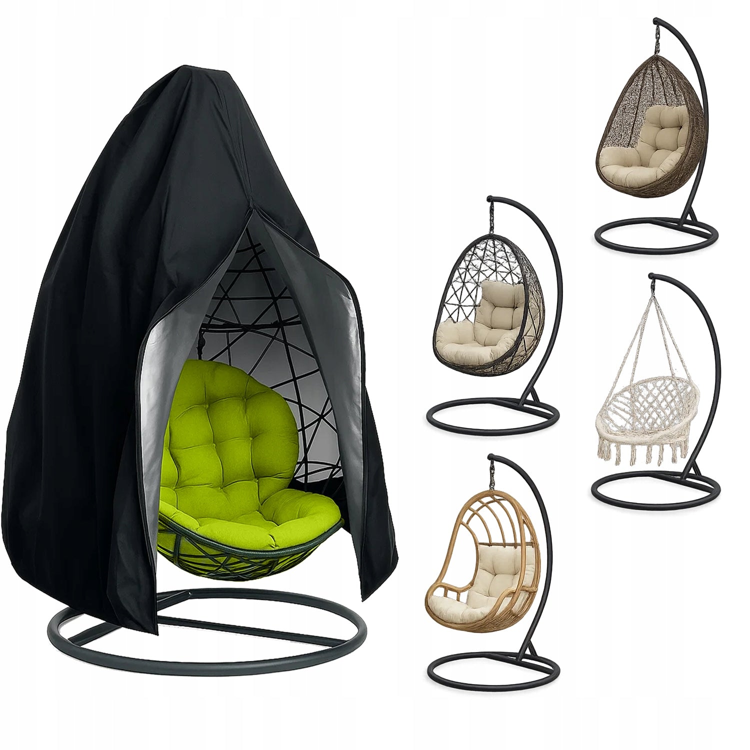 Cocoon Cover Hanging Basket Garden Chair Swing Waterproof UV Pouch Packaging status original