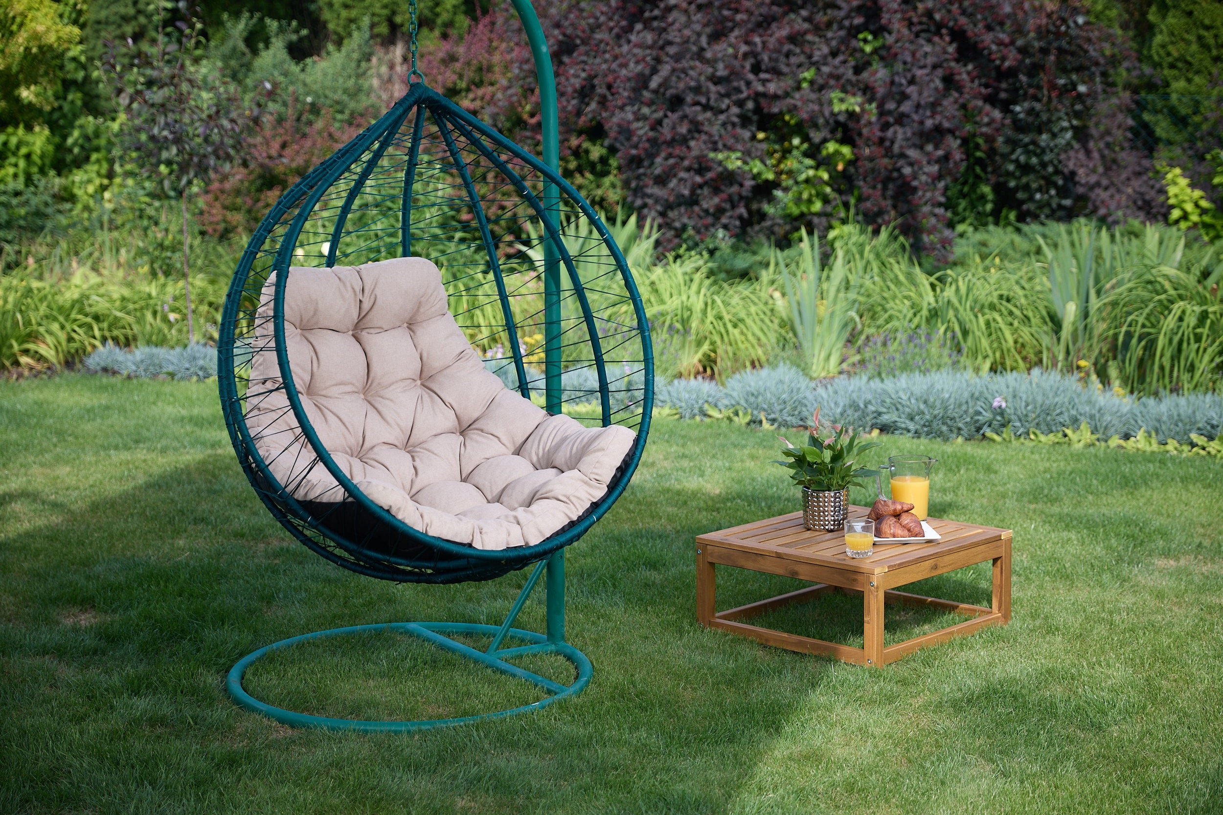 Cocoon Swing Cushion, Hanging Chair, Durable, Waterproof Product weight with unit packaging 5 kg